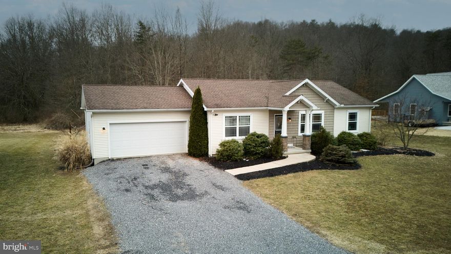 Explore this exquisite 3-bedroom, 2-bath ranch in Pine Creek Meadows. The home features an open floor plan, a large kitchen with an island, first-floor laundry room a 2-car garage, a finished basement with a spacious recreation room and bar. The backyard backs onto a wooded area and includes a patio. It is less than mile to Pine Creek Rail Trail.