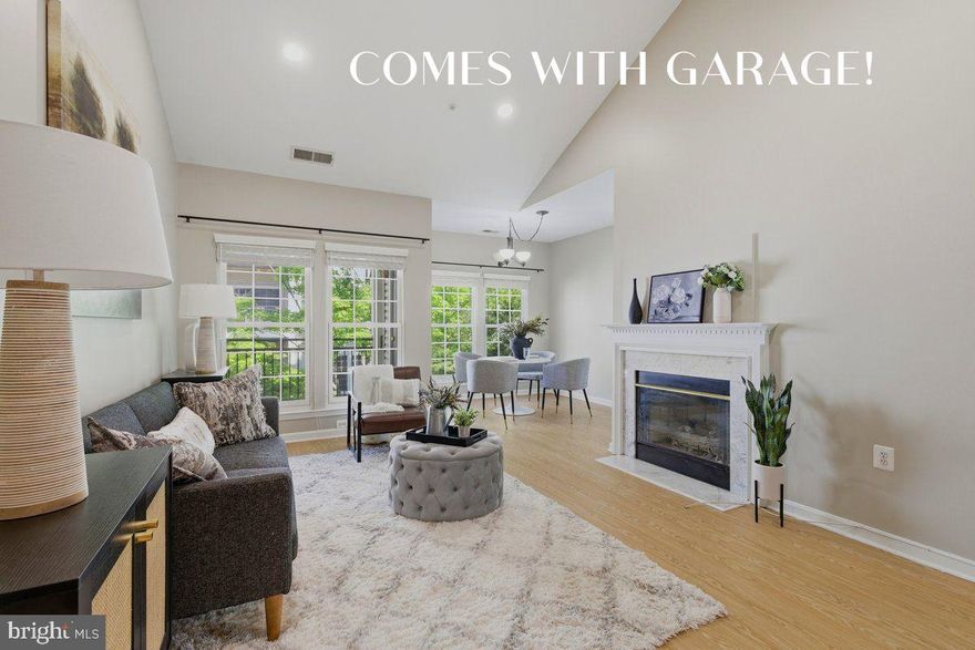 Located in the highly sought-after Woodson High School pyramid and featuring a rare one-car garage (garage #12), this charming 3-bedroom, 2-bathroom home in the desirable Random Hills community offers both comfortable living and strong investment potential.

You’re right in the center of everything — just minutes from Route 66, Route 50, and Reston Parkway. H Mart, Walmart, Fairfax Shopping Center, and literally hundreds of restaurants are all just minutes away. Plus, you have easy access to public transportation with Fairfax Connector routes that can take you directly into DC.

Inside, the home features 1,370 sq. ft. with a bright open layout that connects the living and dining areas seamlessly — perfect for everyday living and entertaining.

The kitchen includes gas cooking, modern appliances, and great counter space, while the living room features a cozy gas fireplace with a classic mantel.

As the original model unit, you’ll notice upgraded finishes like crown molding, chair railing, built-in shelving, and a mix of hardwood, tile, and carpet throughout.

Additional highlights include extra assigned parking, in-unit laundry, and a rare private patio entrance — making this home stand out from the rest.

Low-maintenance living, great amenities, and an unbeatable location — this one truly checks all the boxes