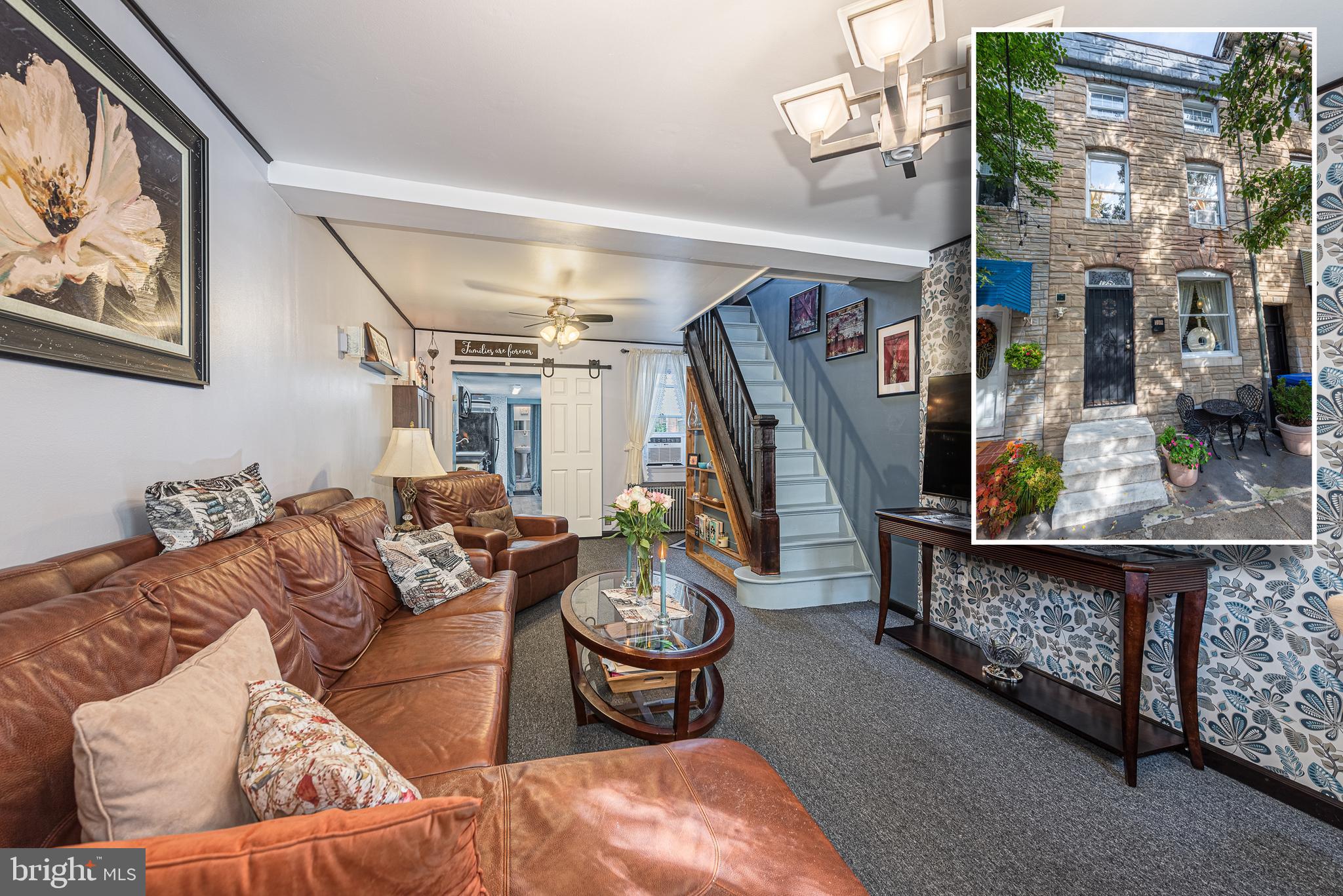 OPEN HOUSE SATURDAY, NOVEMBER 5TH FROM 12PM-2PM! SPECIAL REDUCED PRICING FOR ANY BUYER WHO ATTENDS OPEN HOUSE AND SUBMITS AN OFFER BY NOVEMBER 12TH! WARM AND INVITING UPPER FELLS POINT ROWHOME WITH OVER 1,300 SQ. FT. OF LIVING SPACE! Features include a spacious living room with a dining area, updated galley kitchen with attractive white cabinetry & tons of natural light, a main level full bath, 2nd level with 2 generously sized bedrooms and a large den, 3rd level Primary suite with a sitting area, and full bath, a full basement that's perfect for storage, a 2nd level terrace, and a new roof! Perfectly located close to Fells Point, Patterson Park, Harbor East, & Downtown Baltimore