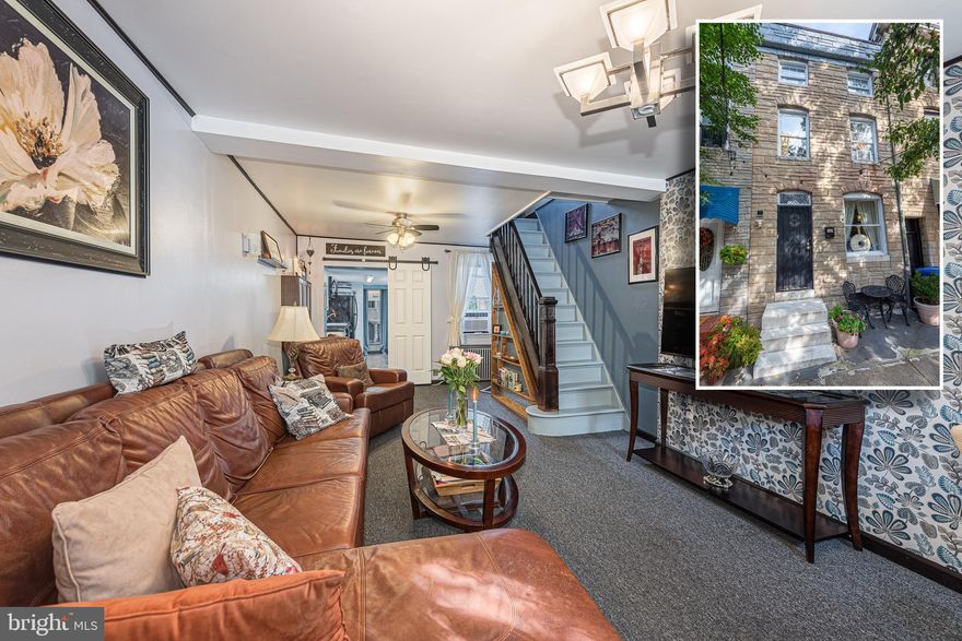 OPEN HOUSE SATURDAY, NOVEMBER 5TH FROM 12PM-2PM!  SPECIAL REDUCED PRICING FOR ANY BUYER WHO ATTENDS OPEN HOUSE AND SUBMITS AN OFFER BY NOVEMBER 12TH!  WARM AND INVITING UPPER FELLS POINT ROWHOME WITH OVER 1,300 SQ. FT. OF LIVING SPACE!  Features include a spacious living room with a dining area, updated galley kitchen with attractive white cabinetry & tons of natural light, a main level full bath, 2nd level with 2 generously sized bedrooms and a large den, 3rd level Primary suite with a sitting area, and full bath, a full basement that's perfect for storage, a 2nd level terrace, and a new roof!  Perfectly located close to Fells Point, Patterson Park, Harbor East, & Downtown Baltimore