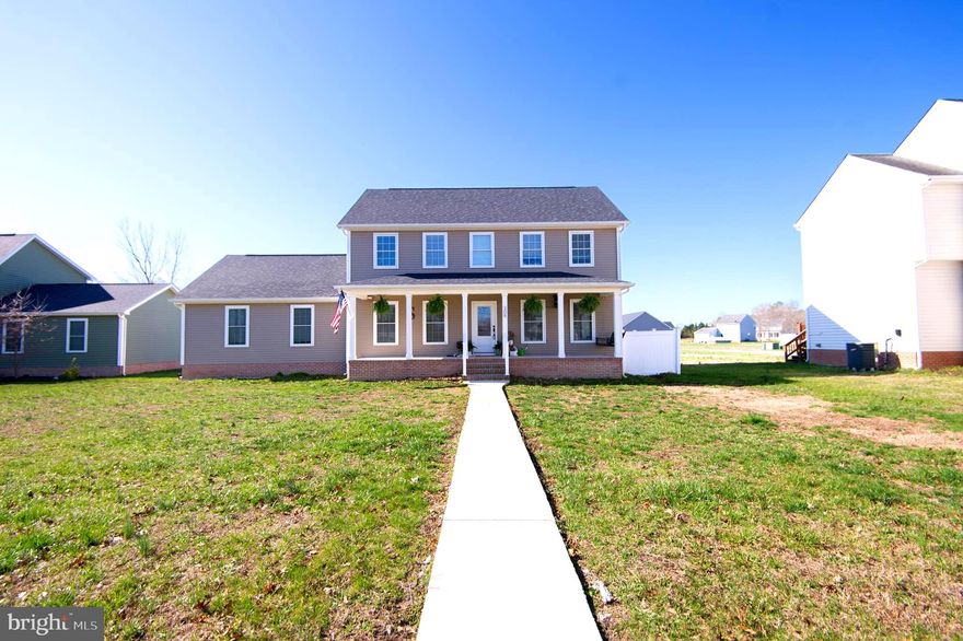 Welcome to this beautiful four-bedroom, two and a half-bath home, located in the highly desirable Crossings Community of East New Market, Maryland. Constructed in 2023, this meticulously designed home by Greg Koski Building and Construction offers modern amenities combined with the charm of a historic town setting.
This spacious home features a first floor master bedroom, providing convenience and privacy. With a bonus room on the second floor, you'll have plenty of space for a home office, playroom, or guest room. The open floor plan allows for a seamless flow between the kitchen, living and dining areas, making it perfect for both everyday living and entertainment.
The kitchen boasts granite countertops and stainless steel appliances, offering both style and function for all culinary needs. The home is also equipped with a new water filtration system and a fully encapsulated crawlspace, ensuring increased energy efficiency and a healthier living environment. It meets all current insulation requirements and is further enhanced with a fire suppression system for added peace of mind.  Outside , you'll find a fully enclosed backyard with a durable vinyl fence- ideal for privacy and outdoor enjoyment.  The two-car, finished garage with a rear entrance provides convenient off-street parking. 
Situated on a quiet street, this home is just minutes from the charming East New Market Friendship Park, which offers playground equipment, picnic shelters and a walk path. The town is also known for it's walkability, perfect for daily strolls to get some exercise. Additionally, the home is centrally located on the mid shore, offering easy access to Cambridge, Easton, Salisbury, with the Town of Secretary just around the corner with a boat ramp available.  Don't miss the opportunity to own this stunning, like-new home with unbeatable value per square foot- especially when you compare it to others for sale in the community.  Schedule your tour today and experience all this property has to offer!