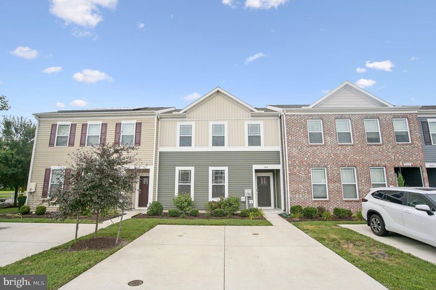 Welcome to 304 Stream Valley Ct, Salisbury, MD 21804 — a beautifully maintained two-story townhouse built in 2022, offering modern living in a quiet and well-situated community.

Previously used as an investment property, the home generated $2,250 per month in rental income until the lease ended on May 1, 2025. Following the tenant’s departure, the property underwent thoughtful renovations, including brand-new luxury vinyl tile flooring in the living room, refreshed carpeting throughout the upper level, interior paint, newly installed countertops, and updated drywall work. The result is a fully move-in ready home.

With 1,530 square feet of living space, this home features 3 generously sized bedrooms and 2.5 well-appointed bathrooms, thoughtfully designed for today's lifestyle. The open-concept main level connects the living, dining, and kitchen areas seamlessly. The kitchen includes modern cabinetry, stainless steel appliances, a spacious pantry, and an oversized island ideal for both meal prep and casual dining.

Upstairs, the primary suite offers a quiet retreat with a walk-in closet and an en-suite bathroom featuring a double vanity and a large, tiled shower. Two additional bedrooms share a second full bath, making the layout perfect for families, guests, or a home office setup. A laundry closet is conveniently located on the upper level for added ease.

Whether you're a first-time homebuyer seeking space in a low-HOA community or an investor looking for a strong rental opportunity, this property offers outstanding value and versatility. Located near local amenities, shopping, and dining, 304 Stream Valley Ct delivers comfort, style, and convenience in one turnkey package.
