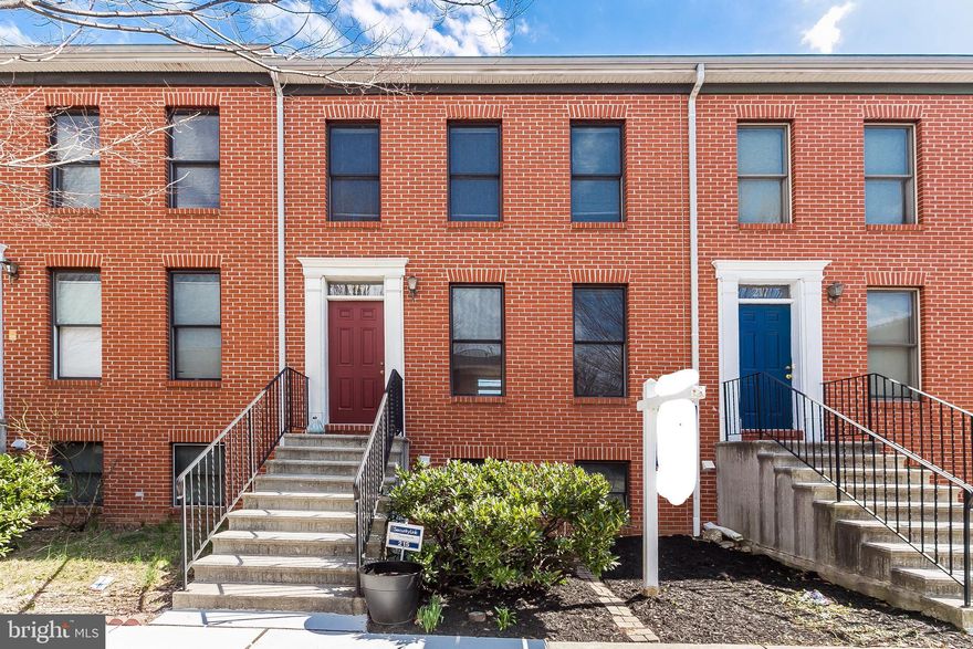 Contemporary townhouse built in 2002 in Bolton Hill. This home is much bigger than it looks. Large Living Room and Kitchen with Dining Area with sliders to a deck. The second floor has two large bedrooms and full bath. The lower level with 3rd bedroom, large rec room, full bath and utility/laundry room. This basement has large windows and rear entrance. Nice rear fenced yard with landscaping. Tons of parking in front and back. Freshly painyted top to bottom with all new carpet on the stairs. Steps to Sumpter Park & Playground. Conveniently located near Penn Station for MARC Train DC Commuters, Amtrak to Philly and NYC, Hopkins Shuttle, Light Rail, Subway, MICA, U of Baltimore, U of Maryland, Peabody and both Hopkins Campuses.