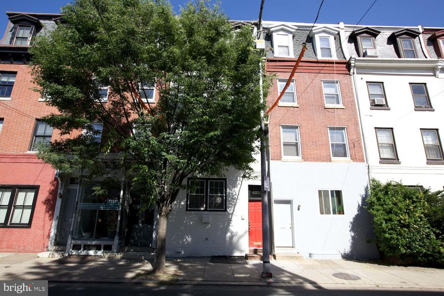 Impeccable 4 bedroom plus den, 3.5 baths home in the Rittenhouse neighborhood. Complete, architect-designed renovation of a classic Victorian townhouse. Vestibule entry w/ hall closet, powder room, tailored new kitchen - open dining and living areas with oak floors and beautiful light, overlooking a lovely, bricked city garden. 2nd floor large bedroom with full bookcase wall & huge closets. Transitional office space/den, full bath w/ separate tub, stall shower and oversized skylight. 3rd floor master suite w/ private bath and walk-in-closet. 4th floor pair of dormer level bedrooms joined by a hall bath. The carpets pictured have been replaced with wood floors - there are no more carpets in the property. No cats and no smoking, please. Dogs okay with references and a separate pet fee. Available early July 2025.