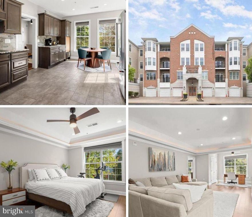 Luxury meets convenience in this stunning garden-level Condo in the Sought-After River Hill Community! The oversized garage is just steps away and a storage unit is included. Fully remodeled and move-in ready, this beautifully updated condo features elegant mixed-width wood flooring, lighted tray ceilings, and a bright, sun-filled open floor plan. The spacious living area includes a dedicated home office space, perfect for remote work or study. A separate formal dining room shines with a statement modern chandelier and accent molding, offering an inviting space for entertaining.  The remodeled kitchen is a chef’s delight with granite countertops, stainless steel appliances, rich wood cabinetry, and a charming breakfast nook. Retreat to the luxurious primary suite boasting a lighted tray ceiling, walk-in closet, and a spa-like bathroom with a dual granite vanity, an oversized shower with decorative tile inlay, and premium finishes. A generous second bedroom, stylish hall bath, and updated laundry room with new tile flooring add to the home's functionality.  Enjoy the convenience of an oversized 1-car garage with interior access, finished walls, and an epoxied floor, ideal for storage or a clean workshop space. Tucked away in a peaceful, well-maintained community featuring a tot lot, this condo offers unbeatable convenience, just moments from scenic hiking trails, top-rated shopping, dining, and entertainment options. Ideally located near major commuter routes, it’s also just a short distance to the River Hill Village Center, home to shops, restaurants, the Columbia Gym, and a community swimming pool. Clarksville Commons is right down the street as well. As part of the Columbia Association, residents enjoy access to an array of outstanding amenities designed to enhance your lifestyle.