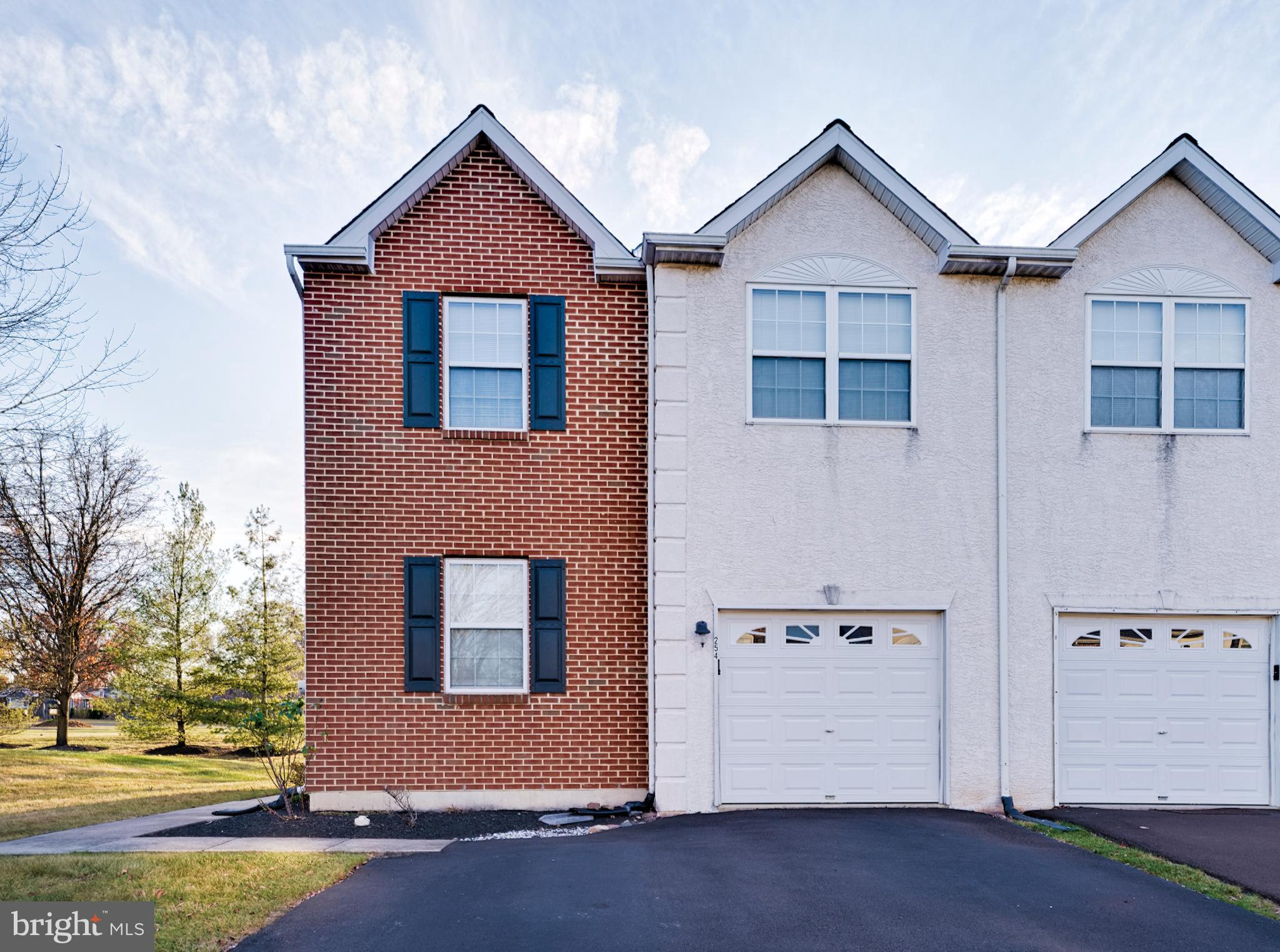 Welcome to this lovely twin located in Pennridge School District. This 2,084 sq ft home offers 3 spacious bedrooms and 2.5 baths with a huge unfinished basement and 1 car garage. And driveway parking for 2 vehicles. Enjoy sunlit rooms with neutral paint colors throughout, this home features a kitchen with stainless steel appliances. An additional room on the first floor offers an office, playroom, and game room. The gas fireplace in the family room. In the dining area, there are sliders which lead to a deck. The main bedroom is huge and has a bathroom with a tub and a separate shower. 2nd floor laundry. The home has a newer roof. The Summer Lea community offers fantastic amenities, including walking trails, basketball courts, and two fenced-in play areas. Conveniently located near schools, parks, restaurants, and the Sellersville Theater, this home combines comfort and convenience in a lovely setting.