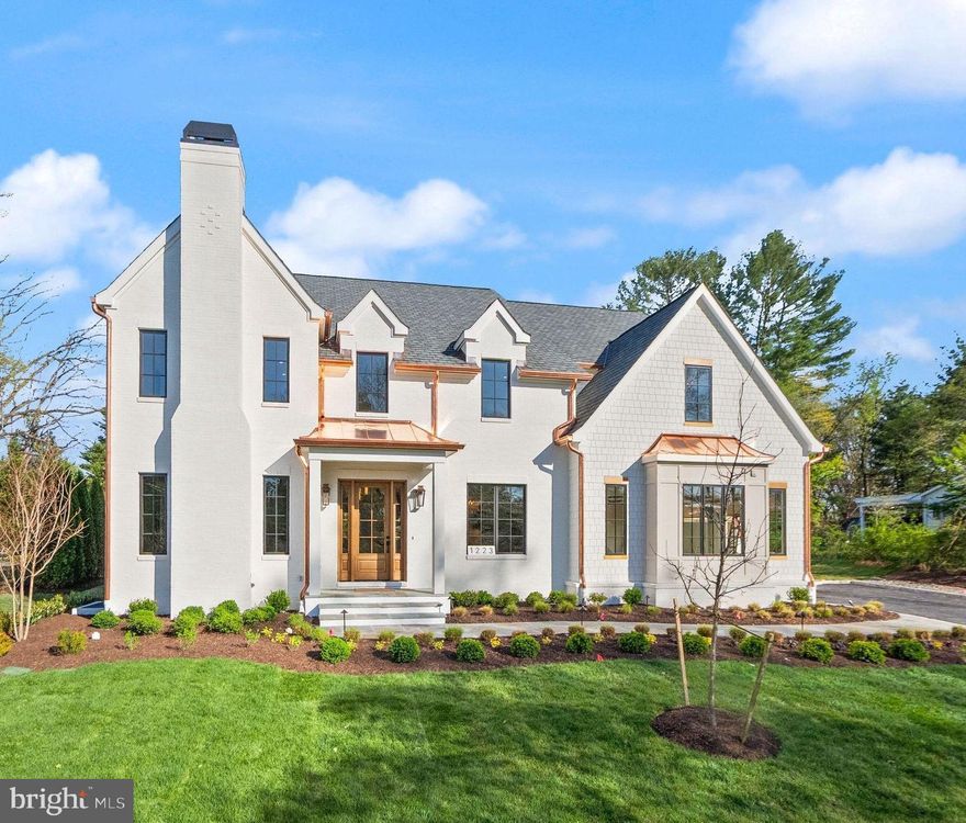 Welcome to 1223 Somerset Drive, an extraordinary new offering from Brush Arbor Home Construction  and designed by Wellhouse & Co. Sited on a flat half acre lot and spanning approximately 8,750 +/- square feet across three finished levels with 5 bedrooms upstairs and a shaft for an elevator to all levels.  This beautifully designed and exceptionally built home offers 6 bedrooms, 6 full bathrooms, 3 half bathrooms, with 3 car attached garage spaces, and an unparalleled level of detail for luxury living in Northern Virginia. Every detail of this home has been thoughtfully designed and curated to satisfy the most discerning buyer including copper gutters and roofing accents,  handsome brick masonry, multiple fireplaces, expandable Lutron lighting, security, and A/V systems installed by Sight and Sound. 

The main level opens with a graciously scaled foyer that draws the eye straight through the home toward the rear outdoor living spaces beyond. The formal dining room, anchored by a tray ceiling, sets an elegant tone for entertaining, while the adjacent library offers a quiet counterpoint to the home's more social spaces. At the heart of the home, the gourmet kitchen is a true showpiece designed by Studio 37 including all the quality and ascetic look the market has come to appreciate and expect from Brush Arbor Homes.  A fully equipped butler's pantry and secondary back kitchen ensure seamless hosting at any scale. The kitchen flows effortlessly into the Great Room creating the kind of open, connected living space that defines modern luxury. A light-filled breakfast room opens directly to the covered porches beyond, while a well-appointed mudroom connects the three-car garage as well as a second staircase to the second level.

The second level is anchored by a spacious primary suite complete with exceptional large walk-in closets,  and a spa like luxury bath. Four additional generously scaled bedrooms, each with its own walk-in closet and ensuite bathrooms, offer comfort and privacy for family and guests alike. A conveniently located laundry room rounds out the upper level with the thoughtful practicality this home delivers at every turn.

The lower level is designed for both entertaining and everyday living.  The recreation room is complemented by a stylish, modern bar with a waterfall island, a powder room, and bonus room with 10-foot ceilings that is pre-wired for a golf/sports simulator. A dedicated exercise room with backlit mirrors and space for a sauna is the perfect opportunity for someone committed to a wellness lifestyle.  A sixth bedroom with full bath and walk-in closet, and generous storage complete this level.

Outside, the home's rear living spaces are as refined as the interiors they extend.  A vaulted covered porch with gas fireplace, transitions seamlessly from the main living area of the home to the hard to find, at grade, fully fenced, flat rear yard.  Whether hosting an intimate dinner or a large gathering, the outdoor spaces offer a natural and elegant extension of the home.  Located just a few traffic lights to downtown McLean and Washington DC. Don't let this rare opportunity pass you by.