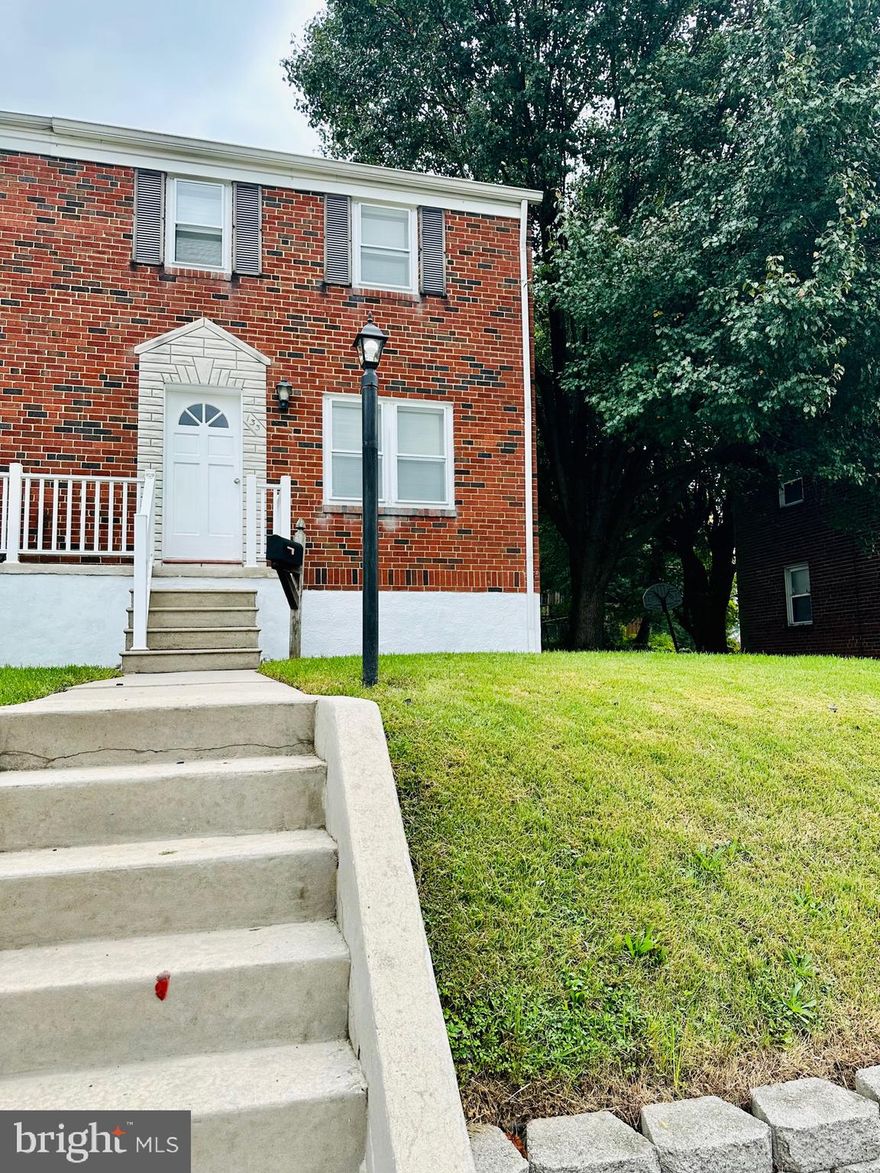 3 bedroom, 1.5 bath home with fenced in backyard and  covered deck. New carpet and paint throughout main and upper levels. Updated full bathroom. Storage shed in backyard. Large unfinished basement with walk-out. This property sits on the quiet street of Lyndale Avenue with easy access to both 695 and I95. Book your private showing soon! This property won’t last long!