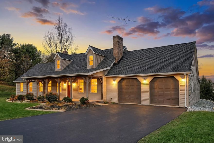 Price Improvement! Welcome to 5077 Snyder Mill Road — a private 5-acre retreat offering the perfect blend of comfort, versatility, and outdoor enjoyment. Tucked away in a peaceful countryside setting, this 3-5-bedroom, 2.5-bath home includes a desirable first-floor primary suite, ideal for single-level living. The heart of the home is the stunning family room featuring a dramatic lofted ceiling and abundant natural light — a warm and inviting space for everyday living and entertaining. Upstairs, you’ll find two charming Cape Cod–style bedrooms and a full bathroom, along with an open loft area overlooking the family room — a versatile bonus space ideal for reading, homework, or a cozy play nook. The finished lower level expands your living options with two flexible bonus rooms — great for guests, fitness, a home office, gaming area, or additional bedrooms to suit your needs. Outdoor amenities truly set this property apart. Step outside to a spacious, professionally installed outdoor living area complete with a wood-burning fireplace and built-in pizza oven — the perfect backdrop for year-round gatherings. A large composite deck just off the family room offers even more space to relax and enjoy the peaceful surroundings. Car enthusiasts, hobbyists, and small business owners will appreciate the heated outbuildings — ideal for a workshop, studio, or vehicle storage. A separate driveway that formerly served a construction/landscaping business provides added functionality and potential. Recreation abounds with a private turf field ready for soccer practice, play, or relaxation, plus excellent hunting opportunities on your own land. Many updates throughout, including a brand-new roof, that you’ll enjoy as added peace of mind. If you're seeking privacy, space to grow, and unmatched indoor/outdoor living — this exceptional property delivers it all. Discover the freedom and possibilities waiting for you at 5077 Snyder Mill Road!