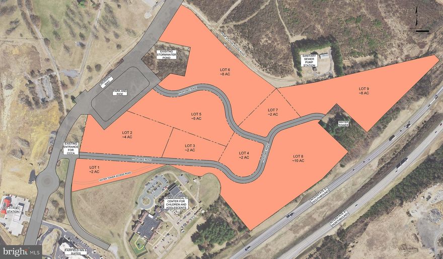 Staunton Crossing Lot 2, 4 acres of prime B-2 divisible land ideal for retail development, is in a great location in rapidly growing Staunton, VA. Up to 50 total acres available. This property is an ideal setting for retail and land investment opportunities and offers excellent transportation characteristics that make it accessible to businesses and customers alike. One of the key transportation features of Staunton Crossing is its almost 1-mile frontage on Interstate 81 at Exit 222 and its location at the intersection of I-81 and I-64. This central location provides easy access to major highways, making it an accessible location for businesses to transport goods and services in the heart of the Shenandoah Valley. Retailers, QSR’s, hotels, restaurants, and grocery stores welcome!