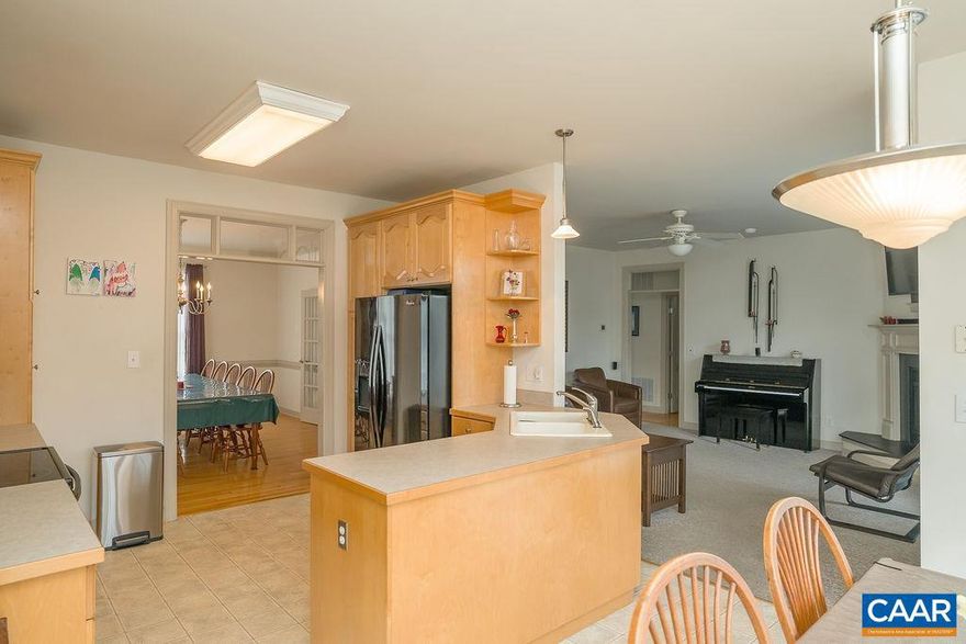 Open House March 8th, 12:00-2:00. Coming March 4th! Welcome to 665 Fox Hollow Lane in Palmyra ? a custom-built home offering space, flexibility, and room to grow, all with no HOA. This 6-bedroom, 3.5-bath home is thoughtfully designed for today?s lifestyle. The main level features a spacious great room with gas fireplace, large formal dining room, home office, and an eat-in kitchen that opens to a large rear deck ? perfect for entertaining or enjoying peaceful evenings outdoors. A main-level bedroom and full bath provide ideal space for guests or multigenerational living. Upstairs, the primary suite offers a private retreat with an office nook and en-suite bath. Three additional bedrooms, a full hall bath, and conveniently located laundry complete the second floor. The finished basement expands your living options with a large recreation space, additional bedroom, storage, finished half bath and a full bathroom rough-in already framed and ready for finishing, and potential for a kitchenette and family room setup ? perfect for extended family, hobbies, or future expansion. Situated on a large yard with no HOA restrictions, this home combines custom craftsmanship with versatility and comfort in a desirable Palmyra location.,Formica Counter,Wood Cabinets,Fireplace in Great Room