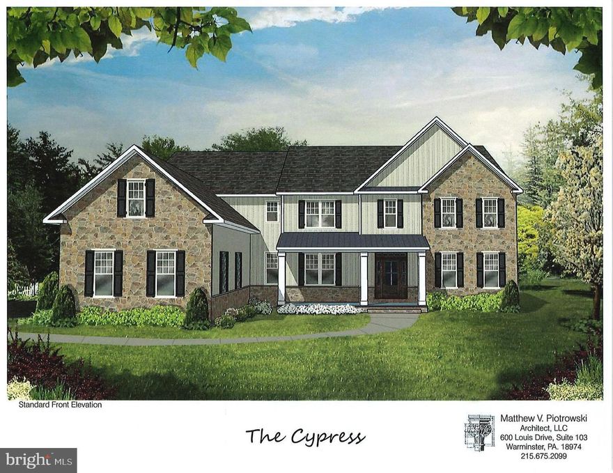 Welcome to Crimson Glen by Mar Mar Builders. Exclusive Custom Home community in Doylestown Township with 4 custom homes on lot sizes ranging from 1.46 - 2.93 Acres. Two Lots located on Pine View Drive and two lots with a private driveway entrance on Cherry Lane. Custom home with 7,365 square feet plus a finished basement that includes an additional 3,222  square feet. Tremendous attention to detail and design on all homes.  Some outstanding features to note are: 4 car garage, 10' first floor ceiling height, 9' second floor ceiling height and 10' basement ceiling height, Spray Foam Insulation, Masonite Solid Core interior doors 1st and 2nd floor, Wolf, Bosch and Sub-Zero appliance package, Three stop elevator included, exquisite millwork package includes 9' baseboards, tray ceiling, coffered ceiling. Customizing available. Price shown is for Lot #5. Photos shown are an example of the workmanship from Mar Mar Builders. Call today for your private appointment