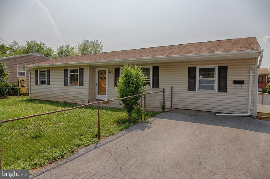 Completely remodeled ranch home.  Move in ready.  Storage shed.  Garage has been converted into extra living space.  Each room has been freshly painted.  All new flooring.  Fenced in yard.  Owner never occupied property.