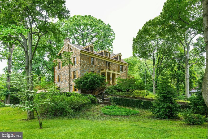 Extraordinary and rarely available gated estate on 1.1 acres in Forest Hills. Former ambassadorial residence featuring spectacular entertaining spaces opening onto huge terraced gardens in a park-like setting. 3 blocks to Metro! Potential development opportunity.