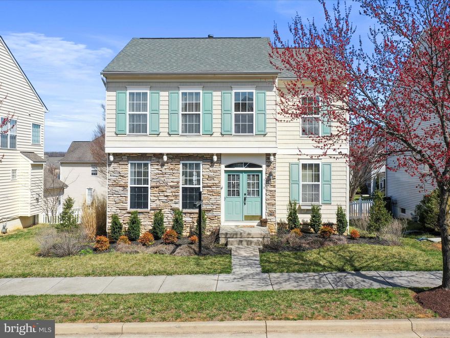 HUGE PRICE IMPROVEMENT! Wonderful opportunity to move into the welcoming Huntfield neighborhood without needing to wait for build time! This home is in the established part of Huntfield, which means it has mature trees and it is insulated from construction happening in other areas. Great curb appeal from the moment you pull up, with professional landscaping (including a redbud tree in the side yard!) and stacked stone front. Inside, you'll find a beautiful updated kitchen with granite countertops, updated stainless steel appliances, and lots of light coming from the doors to the back deck. An updated half bath, dining room, and living room complete the main level. Upstairs, you'll find a large primary suite, with soaking tub and double vanity. The laundry room (an actual room, not a closet!) is conveniently located upstairs, along with two more bedrooms and another full bath. The basement is also finished, with a large recreation room perfect for a home theater or workout space. Lots of built in storage in the utility room, plus another full bathroom. Outside, there is plenty of parking in your own 2-car driveway, with more street parking available in front of the home. Work from home using high speed internet through Xfinity. And you'll have access to all of Huntfield’s wonderful amenities, including wide sidewalks, two playgrounds, tennis & pickleball courts, and upcoming community pool and basketball court (current developer signed an agreement with the city to provide these within 3 years). Valuable recent upgrades include a new roof in 2018 and newer kitchen appliances. Close to the neighborhood entrance for a quick exit to commuter routes 340, 7, and 9. Come see it for yourself!