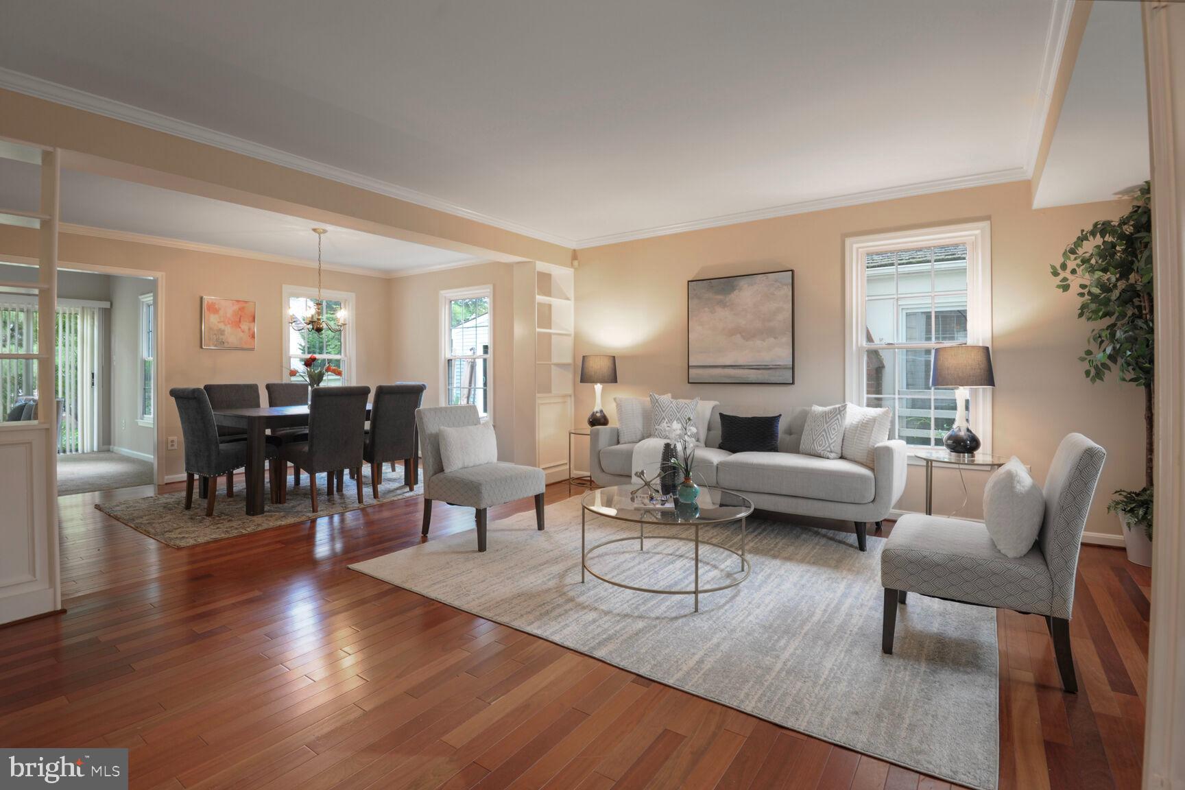 Move-in ready in sought-after Saybrooke! Nearly 1,900 sq ft above grade (2,280 total) plus garage. Gleaming hardwoods flow through the living & dining rooms. Vaulted family room features a gas fireplace & dual sliders to fenced yard. Eat-in kitchen with maple cabinetry, solid-surface counters & updated appliances. Spacious primary suite w/ walk-in closet & renovated bath, plus 2 add’l bedrooms & updated hall bath. Partially finished lower level for rec room, office, or gym. Enjoy Saybrooke’s pool, tennis, tot-lots & trails. Minutes to Metro, MARC, I-270/ICC, shopping & dining. Recently reduced to $610K—great value!