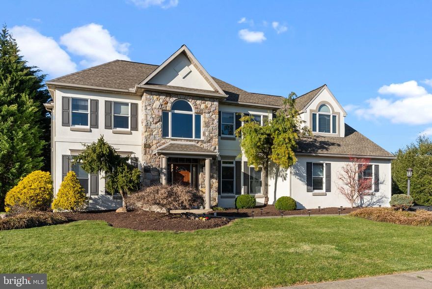 Relocation for a new job is the only reason for this move.  Welcome to a beautiful home that has a desired lay out throughout the first floor that leads out to patio with privacy due to prime location. 
The main floor is highlighted by a fabulous vaulted great room with stacked stone fireplace, hardwood floors and dramatic stacked stone accented bar featuring LED lighting. Kitchen featuring granite countertops, wine storage, Jennair downdraft cooktop w/griddle.  
The entire 2nd floor has had new floors installed. Spacious master suite includes a walk-in closet, luxurious private bathroom and it's own balcony overlooking the private back yard.  All other rooms come with great closet space.  A finished basement with enough space to offer an exercise room + additional entertaining space.  Large enough for pool table or a movie theater.  It comes with endless possibilities due to the large space.  All of this on an outside loop lot backed to township owned property with wonderful views and conveniently located to amenities.