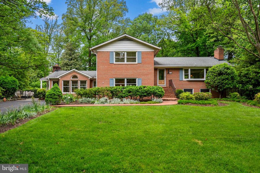 Welcome to this beautiful 4-bedroom, 2 full and 2 half-bath custom home tucked away on a secluded half-acre lot in sought-after Brook Hills Estates, an enclave of custom homes on spacious lots. This unique 4-level home features the rare convenience of a main-level primary suite, family room, and bonus room. The floor plan offers generously sized bedrooms and four separate living and family areas, providing plenty of space for everyday living and entertaining. Outside, enjoy the privacy of a quiet dead-end street and a picturesque lot bordering multi-acre properties. The in-ground pool, deck, and stone patios create the perfect setting for relaxing. With its charming gardens, private pool, and peaceful setting, this property is truly a rare find. Lovingly maintained by the same family for more than 37 years, the home is conveniently located just inside the Beltway off Braddock Road, with easy access to I-495, I-395, and I-95, and only minutes from Tysons Corner, Fairfax Hospital, and the two new INOVA facilities.