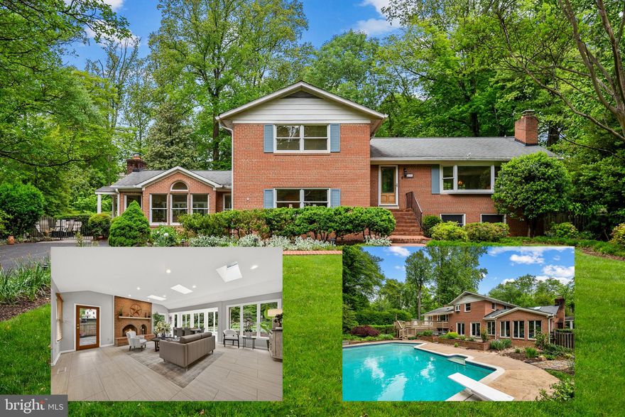Welcome to this beautiful 4-bedroom, 2 full and 2 half-bath custom home tucked away on a secluded half-acre lot in sought-after Brook Hills Estates, an enclave of custom homes on spacious lots. This unique 4-level home features the rare convenience of a main-level primary suite, family room, and bonus room. The floor plan offers generously sized bedrooms and four separate living and family areas, providing plenty of space for everyday living and entertaining. Outside, enjoy the privacy of a quiet dead-end street and a picturesque lot bordering multi-acre properties. The in-ground pool, deck, and stone patios create the perfect setting for relaxing. With its charming gardens, private pool, and peaceful setting, this property is truly a rare find. Lovingly maintained by the same family for more than 37 years, the home is conveniently located just inside the Beltway off Braddock Road, with easy access to I-495, I-395, and I-95, and only minutes from Tysons Corner, Fairfax Hospital, and the two new INOVA facilities.