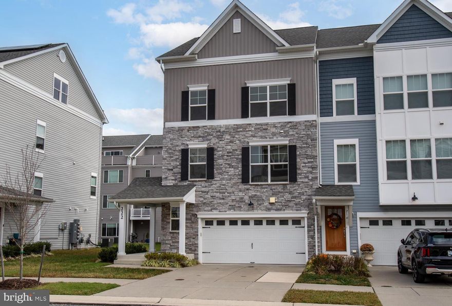 Like new, four bedroom, four and a half bath end-unit townhome in immaculate condition! Recently updated offering gorgeous LVP flooring, new carpet, custom blinds and more. A beautiful kitchen boasts Quartz countertops, stainless steel appliances, custom lighting, and a large center island with breakfast bar. Separate dining area and balcony off kitchen. The cozy living room offers a gas fireplace and a Shiplap accent wall. Spacious owner’s suite with walk in closet and custom bath featuring custom tile shower, tile flooring and double sink vanity. Two additional bedrooms and laundry room with almost new washer and dryer. The fourth floor offers a large bonus room great for bedroom, office, or flex room with full bathroom and large private balcony. Lower-level family room / recreation room with full bathroom and attached two car garage.  Freshly painted inside and out and ready for you to occupy. Just a mile from Chesapeake Bay Bridge. There is a clubhouse with a community pool, playground, a number of walking trails and RV/boat storage on site, allowing you to enjoy life on the Eastern Shore. Water access by community pier and kayak launch. Convenient to marinas, restaurants, shopping, Annapolis, Baltimore and Washington D.C. Community offers playground, walking trails, pool and boat storage area.