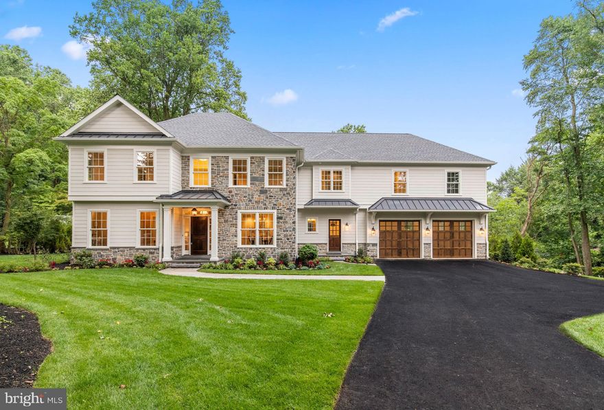 IMMEDIATE DELIVERY - NEW CONSTRUCTION!!!  Stunning custom NEW construction home 5000 (approximate) sq ft in prime Penn Valley location. A custom natural glistening stone blend adorns the front facade. Decorator selected superior  finishes throughout. Home proudly boasts of 6 Bedrooms, 5 full + 2 half baths and a 2 car garage with wood carriage style overhead garage doors in the premier Lower Merion School District. Sitting gracefully in a park-like setting, the home flows openly, showcasing a desirable open Kitchen/Morning/Family living area. The Kitchen features  Sub Zero, Wolf and Bosch appliances, a Butler's Pantry with a wet bar and wine refrigerator, Walk-in Pantry, and White Fantasy Quartzite countertops. Spacious and functional mudroom with Family Entry bench with cabinets . Main floor office with custom mahogany topped  built-in desk.  Family room with cast stone mantel and beamed ceiling.  The  Master suite provides for both elegance and comfort.  It features a  tray ceiling overlooking the rear yard. Dual Master Vanities with carrera tops, a modern  soaking tub and multi-function thermostatic Kohler shower.  Gorgeous site finished oak hardwood flooring and luxurious carpeting in the upstairs bedrooms. The lower level is finished with a 6th bedroom, two separate Living Rooms, and a full bath.  Other feature include a four zone HVAC system with two 90% Heaters and 13 SEER condensing units. LED recessed lighting throughout, circulating hot water line, large level back yard with paver patio with sitting wall. The lot is .84 acres and will accomodate a pool.  Only minutes to highways, Center City, major employment centers and trains to NYC. Close to area parks and walking trails. Square footage is approximate and includes finished lower level. Truly a MUST see home that is NEW, elegant and ready!