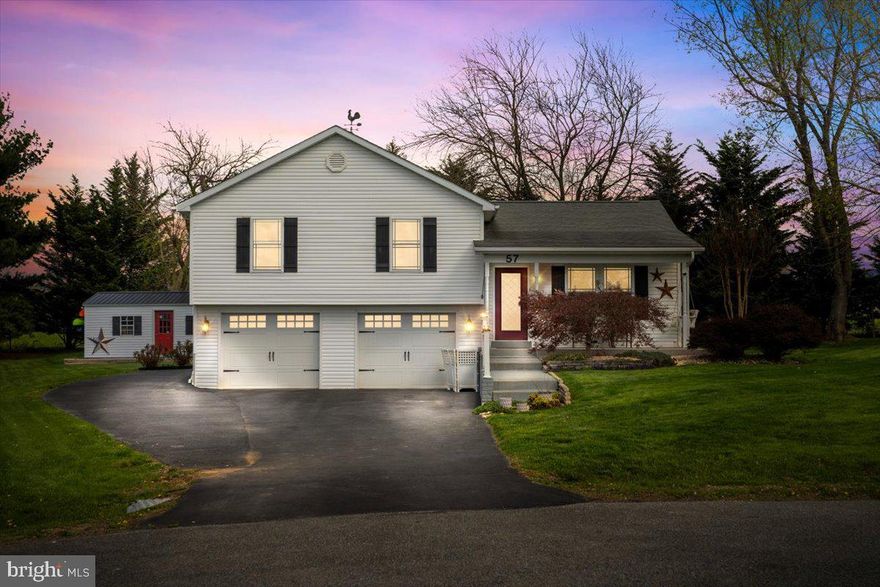 This beautifully updated 3-bedroom, 1-bath home is anything but cookie-cutter. Inside, you'll find a stylishly renovated interior featuring unique charm and thoughtful touches: slate  flooring throughout the main level,  shiplap accents, gorgeous cabinetry in the kitchen, and a seamlessly flowing breakfast bar. The lower level boasts a cozy nook that's been personalized for your pup, plus a built-in gun safe that conveys with the home. Step outside to discover a spacious, private backyard with a patio—complete with an invisible fence to let your pet roam freely. Need storage? The oversized driveway provides plenty of parking, and the detached shed is a perfect spot to stay organized or set up a creative workshop space. All of this, just minutes from Route 9, shopping, and dining—offering the best of both worlds: peaceful living with everyday conveniences right around the corner. Don’t miss out—schedule your showing today!