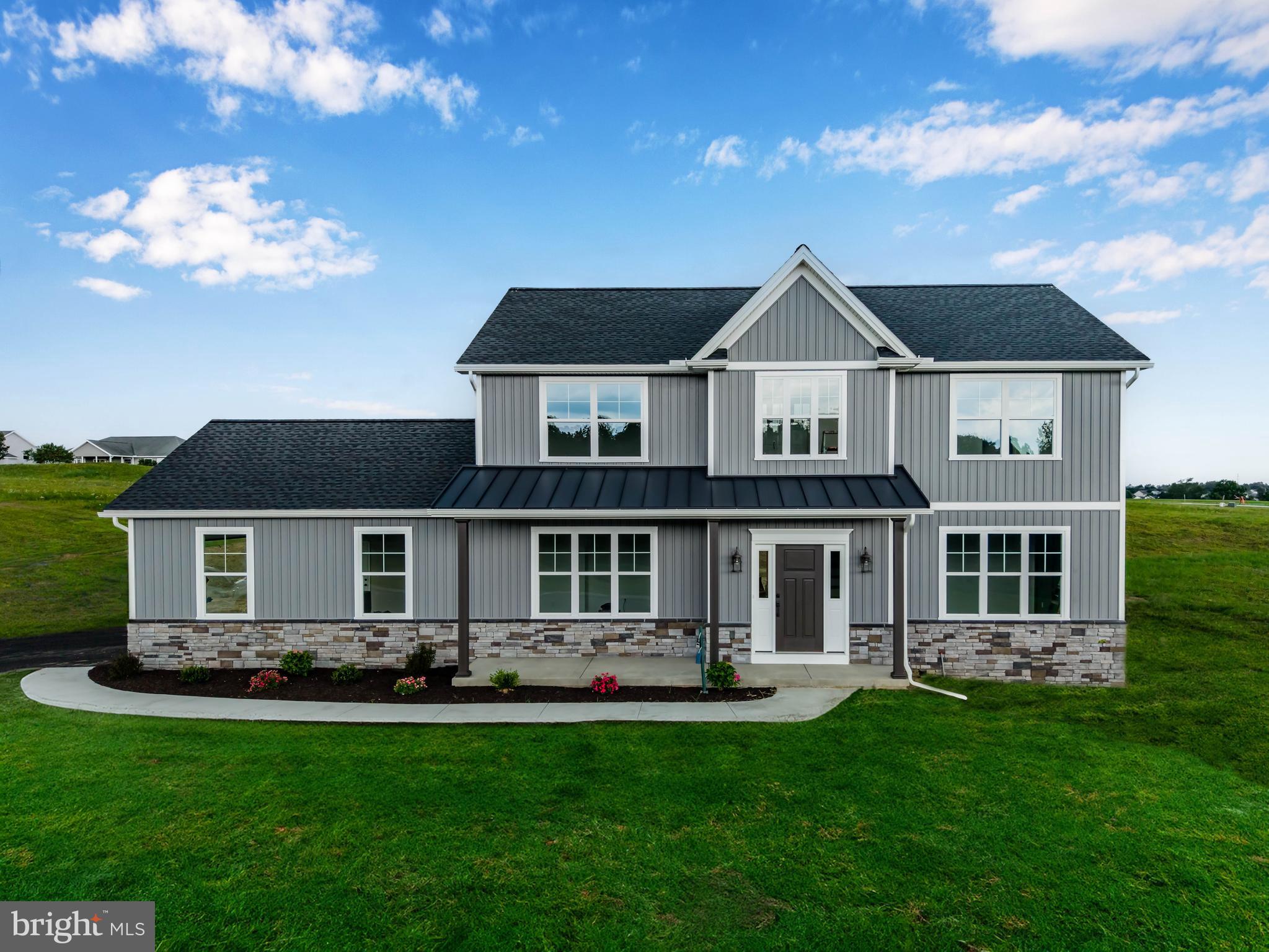 Welcome to your dream home located in one of the area’s premier neighborhoods. This thoughtfully designed 4-bedroom, 2.5-bath new construction home offers a perfect blend of elegance, versatility, and lasting quality built on a spacious .40-acre homesite.
The charming front porch with elegant stone accents invites you in to a beautifully crafted and sophisticated home, where every detail has been carefully considered. The open-concept kitchen and living area serve as the heart of the home, offering a seamless layout ideal for both everyday living and stylish entertaining. Many upscale finishes, including premium cabinetry, quartz countertops, and luxury vinyl plank flooring enhance the home’s timeless appeal.
A formal dining room provides the perfect setting for holiday gatherings or intimate dinners. A dedicated home office or flex room offers privacy and flexibility for remote work, hobbies, or a quiet retreat.
Upstairs, all four bedrooms are thoughtfully positioned alongside a central laundry room for everyday ease. The primary suite is a true sanctuary, complete with a walk-in closet and a spa-like bathroom featuring a custom tile shower and decorative mirrors.
Built for comfort, style, and providing peace of mind with a 10-year builder warranty, this home represents a rare opportunity to own a move-in-ready new construction home in a truly exceptional location.