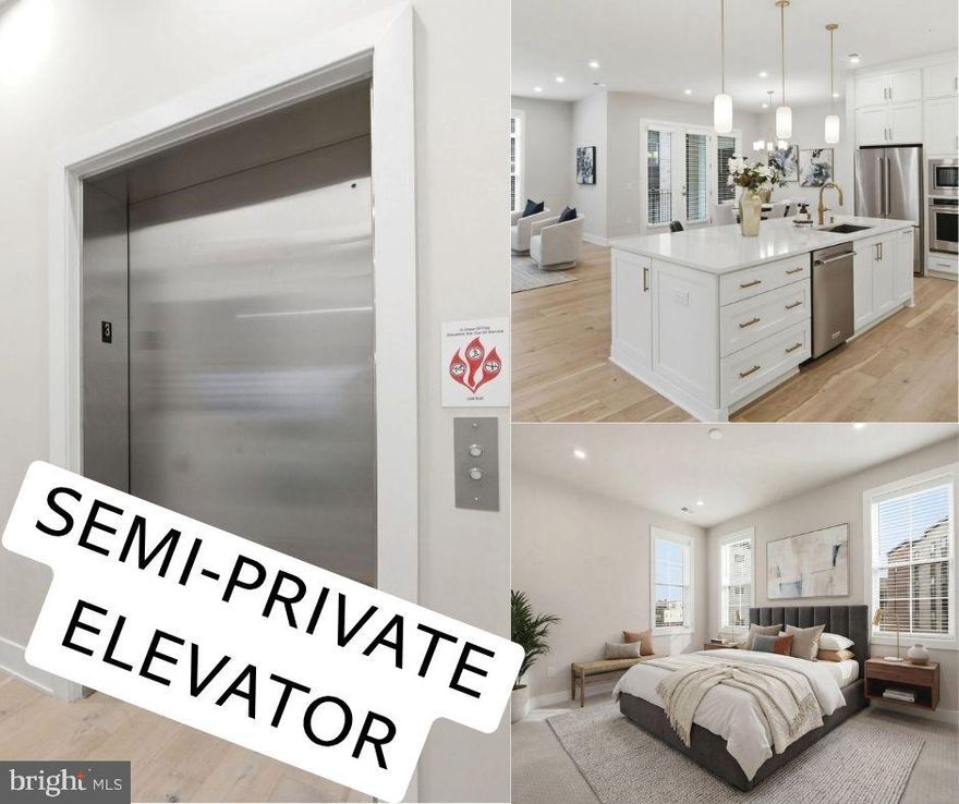 This beautiful luxury property, built by Toll Brothers, a company known for creating high-quality construction and finishes, is now on the market! This property is truly a one of a kind in Metro Walk Flats. The SEMI-PRIVATE-ELEVATOR opens directly to your private foyer, creating a secluded oasis.  This lovely condo is close to Ashburn Station and offers easy access to restaurants, shopping, and many recreational facilities throughout the Washington metropolitan area. Taking the Metro into Washington D.C. is a convenient way to commute for work or pleasure. The open floor plan, gourmet kitchen, wood floors, high ceilings, and large windows offer a welcoming environment. The kitchen alone will impress you as you enter. With upgraded appliances, attractive lighting, and plenty of storage, it's ideal for gatherings with family and friends.  The master bath features a luxurious tiled walk-in shower and a deep free standing soaking tub, creating a spa-like retreat. Walking into the elegant primary room closet with customized built-ins makes you instantly want to fill it.  The private balcony is a place to enjoy the outdoors and offers a cozy spot for relaxation. The family room sits in the perfect spot of this floor plan for all to enjoy. Residents can enjoy a worry-free lifestyle, as snow removal, lawn care, and exterior maintenance are all managed on their behalf.   This premium property exemplifies the highest standards of luxury living. Come see for yourself!