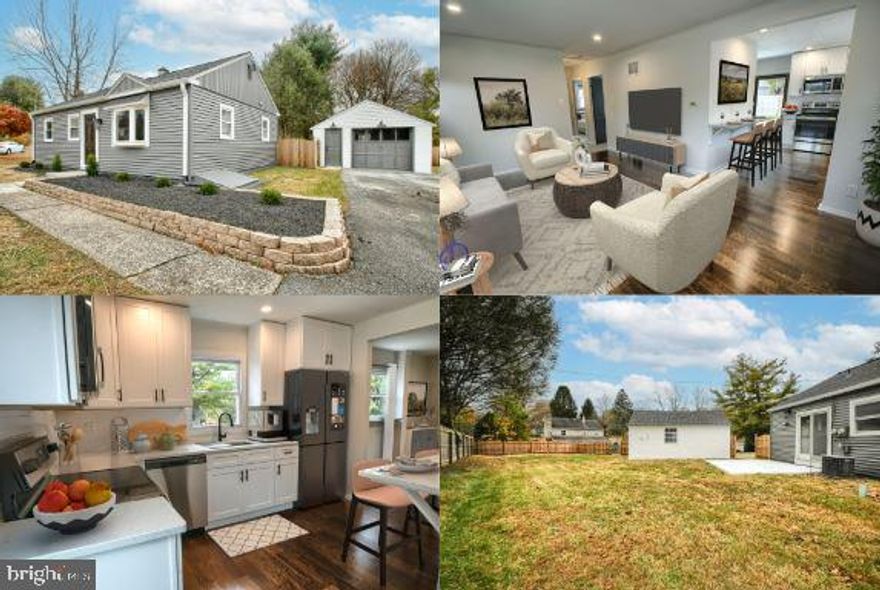 Lovely home on private fenced lot completely renovated! Central AC, exposed wooden shelving, recessed lighting, eng hardwood flooring, tile surround in bath, brand new white shaker kitchen cabinetry, quartz countertops, tile backsplash, and brand new stainless steel appliances! BRAND NEW ROOF! Detached shop/garage! ABSOLUTE ONE OF A KIND MUST SEE HOME!