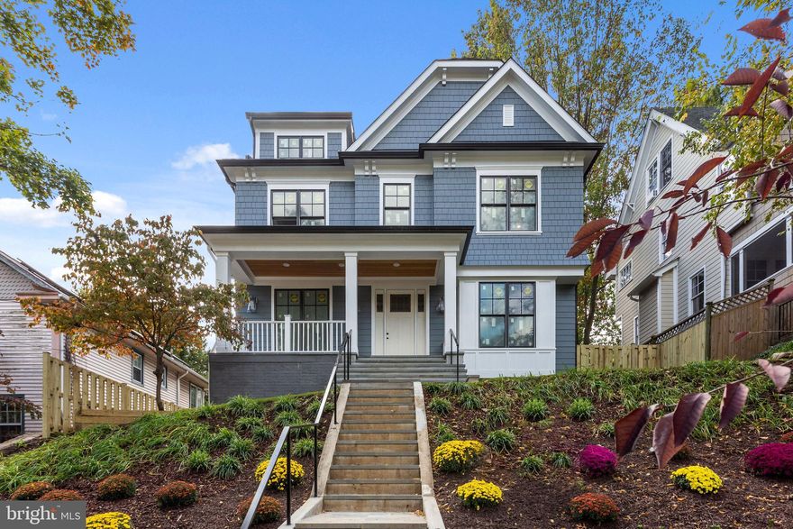 Brand-new American Craftsman home by renowned AR Custom Builders. This 6 BR/6.5 BA is 5,000 sq ft of perfection that is flooded with natural light due to its hilltop perch and is ideally located just two blocks to Tenleytown Metro and shops. This 4-level home features a modern floor plan w/ massive south facing Great Room, high coffered ceilings, open gourmet Kitchen with oversized island and separate breakfast area, walk-in butler's pantry, formal Living Room / Library and enormous Dining Room. Luxurious Primary Suite, natural stone baths, loft suite with private Den and wet bar, fully finished walkout basement with 6th Bedroom and extra large Rec Room with a total of 6 car parking - 2 car garage & 4 car driveway. Private backyard with large deck for entertaining.