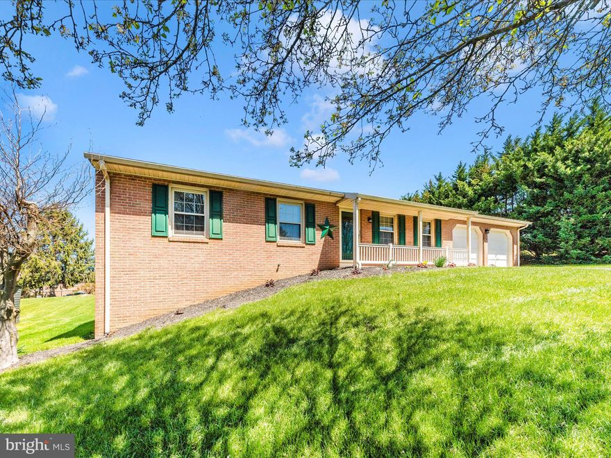 WELCOME HOME SWEET HOME ** Get ready to see this Immaculate all Brick 3 Bed 2 Bath Rancher 1st floor living at its finest in a desirable community.  This gem in Potomac Manor features a sunken in living / family room with cathedral ceilings and great lighting with oak ceiling.  ALL NEW Fresh paint- Gleaming Hardwood floors thorough and brand-new carpet in the bedrooms.  The full basement is a great place to finish to your touches.  Newer appliances.  Roof 10 yrs- HVAC and furnace are 2020- and many other updates.  There is a 2 Car garage on a great level lot with NO HOA..  Close to shopping and commuter routes.  This is turnkey move in ready and a must see!!