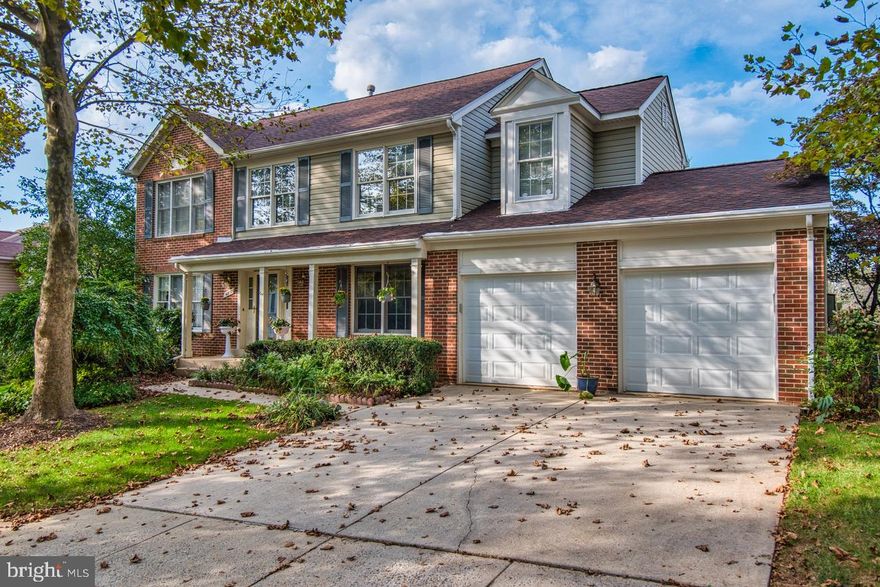 Gorgeous 5 bedroom, 3.5 bath,  large two car garage, brick faced,  colonial home in highly desired Germantown Estates.  Beautiful hardwood floors throughout.  Open layout between the family room (with wood fireplace) stretches over the through the dinnet into the large kitchen with solid surface top and stainless steel appliances.  Large fully finished basement with large 5th bedroom with large rear facing window. Basement also holds the 3rd full bathroom.  Very private fenced in rear yard with spacious hardscaped paver patio on ground level with inviting huge deck with stairs to the paver patio.  Rear yard has maple trees and fruit trees with planter boxes against the fence.  Neighborhood is adjacent to  walking paths, tennis courts, ball fields, and it offers access to the community swimming pool.  Germantown's Maryland Soccer Plex /  Germantown's newly designated cricket field, Schaffer park (mountain bike & cross country running park) are all close by.  Seller would prefer to have a long rent back as part of your offer.