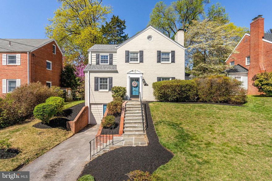 Welcome to the Bradley Hills Bradmoor neighborhood, a friendly community that's perfect for any buyer! Your 3-level home, freshly painted and completely renovated, spans over 2,000 square feet. It features a main-level bedroom/office with an attached half bathroom, a large living room complete with a Wood burning fireplace, and an updated kitchen with counter seating and a dedicated dining area. The attached screened-in porch is ideal for entertaining or relaxing. The backyard features flagstone hardscaping and walled seating designed for making the most of outdoor entertaining. Upstairs, find a spacious primary suite with an ensuite bathroom complete with jetted soaking tub and glass shower, and a walk-in closet designed with Elfa finishes, plus a second bedroom and newly renovated full bathroom. The lower level includes an open rec room with a second gas fireplace, washer and dryer, half bathroom, and storage room that easily doubles as a fitness room. Conveniently located near major commuter routes, Metro, downtown Bethesda, Walter-Reed, Montgomery Mall, parks, trails, shopping, dining, walkable to NIH & Suburban Hospital and more, this home is in the highly sought-after Whitman cluster-Whitman High School, Pyle Middle School, and Bradley Hills Elementary.