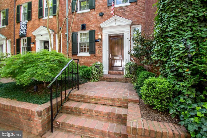 Beautifully renovated and expanded with deep private garden and oversized garage, this 3 Bedroom / Den home offers the best of Georgetown living. The house was completely renovated in 2005 to include a large addition affording a generous sun drenched family room and luxurious Owners Suite. Upgrades include, gourmet kitchen with custom cabinetry, professional grade appliances, restaurant grade range hood, Pella windows, marble foyer, Carrera bathrooms with RH vanities, custom entertainment shelving, motorized patio awning and window treatments. First floor offers great flow for entertaining with a large, walk out garden and oversized Dining Room. Second level boasts a spacious Owners Suite and second Family Room plus  bonus Office and additional Bath. Top floor features two generous Bedrooms and renovated Hall Bath. Incredible storage in attic and above garage.