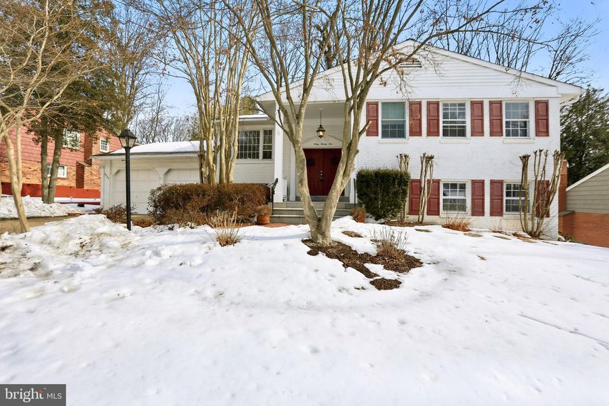 Move in ready split-level home featuring 5 spacious bedrooms and 3 full bathrooms. Updates throughout including fresh paint, newer stainless steel appliances, a remodeled bathroom,  and beautifully refinished hardwood floors that gleam under the natural light. The fenced in backyard is a peaceful oasis featuring a pool and gorgeous landscaping. The finished basement with bar and wood burning fireplace makes the perfect place the relax or entertain. Prime West Springfield location with no HOA!