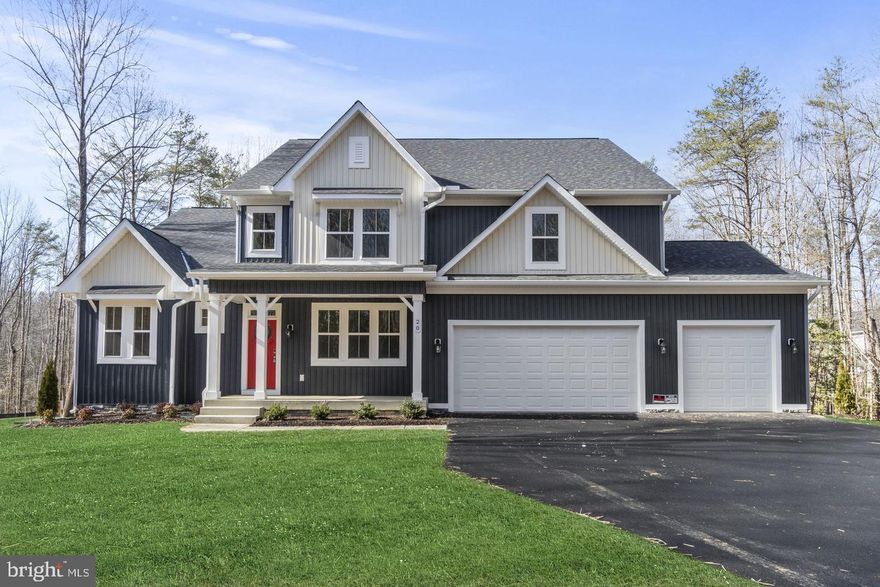 NO HOA Acreage life close to everything in prime location off of Mountain View Rd.  Brand new home is on beautiful 4.06 acre lot and is move in ready by Spring 2026! 4 bedrooms and 4.5 baths! Plus TWO large dens in basement! Gorgeous Sleek and Modern New Construction. Home features: FARMHOUSE elevation with 4' extension; black windows and gutters; 4 bedrooms, included first floor master suite; 4.5 baths; modern open morning room with a vaulted ceiling; formal dining room; gourmet kitchen with large center island, walk-in pantry, first floor study;  upgraded quartz countertops in kitchen, upgraded SS appliances and wine station; oversized 3 car side load garage.  Main floor master with walk-in closet and luxury master bathroom with body sprayers and free standing tub with glass shower. Large bedrooms upstairs with walk in closets and two full baths. Open Loft area open to railing. Two story family room. Flooring and tile upgrades.  Incentives require use of a preferred lender and title company. See sales managers for details. Basement den 5&6 with closets not to code.