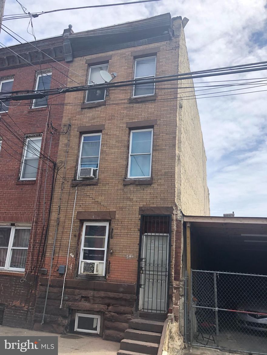 Located in Faiirhill Section of Philadelphia. Large row home. Offers 6 bedrooms. 3 are occupied, generating $1,200 in rental income per month. The other 3 rooms are vacant but could be rented to bring in additional monthly income. Property is being sold as-is, where-is condition.  Buyer is responsible for City Cert and any associated repairs. All offers will be presented. $2500 Deposit and proof of funds required with offer.