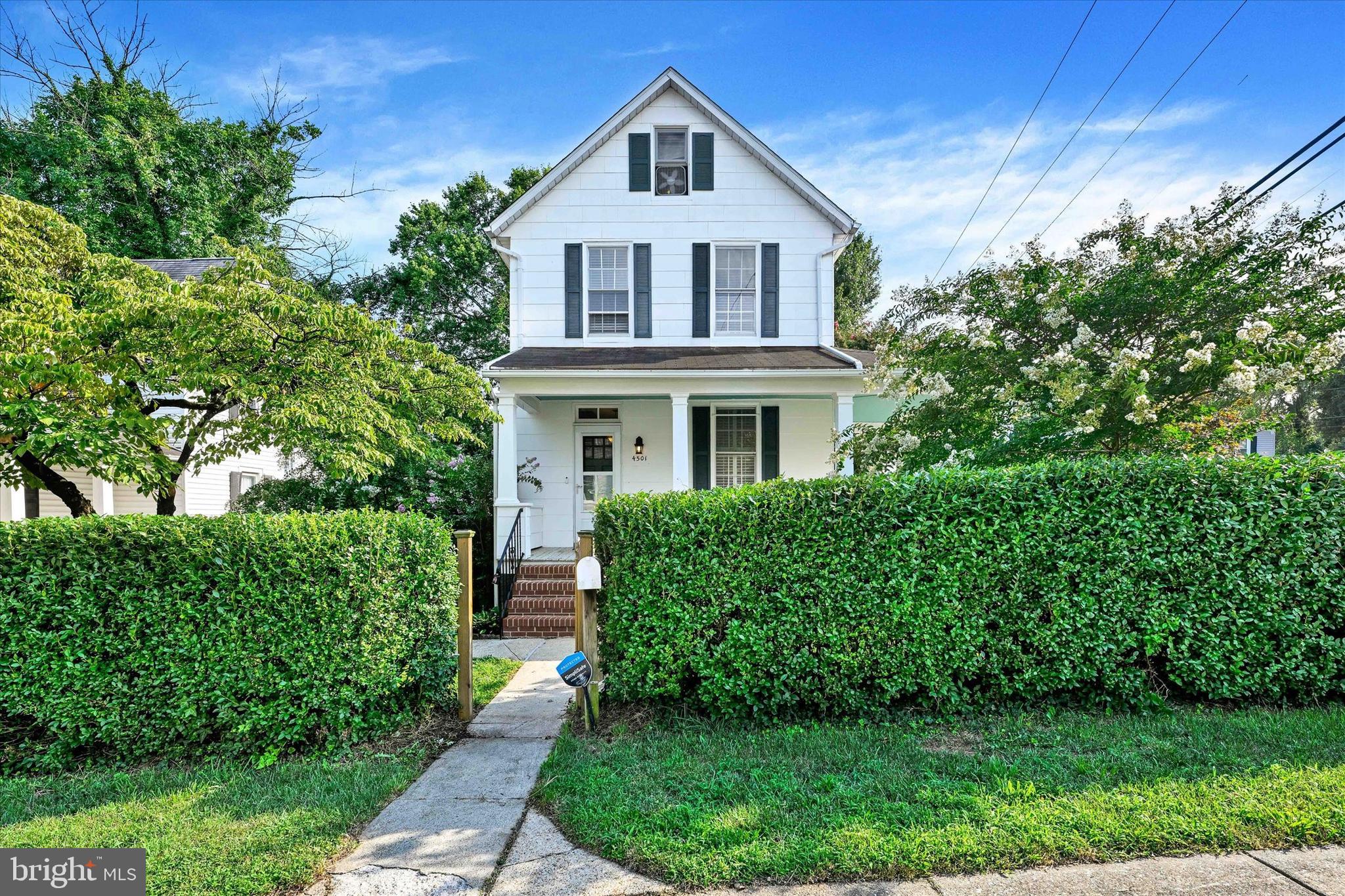 Where else can you find that coveted blend of old world charm with efficient modern conveniences, all wrapped up on a spacious corner lot embellished with beautiful horticulture surrounding a huge wrap around porch?? 4501 Glenarm Avenue in Cedmont, North East Baltimore's bucolic and best bang for your buck neighborhood ! Lovingly landscaped with mature Crepe Myrtles, full height hedge and numerous beautiful perennial plants and flowers providing sunny days and moonlit nights with the sights and smells of Mother Nature. There's off street parking and a naturally shaded 12x12 deck from which you can watch the birds and bees come and go or take it all in from the huge, wrap-around front porch. To maintain your Land of Pleasant Living, there's a 10x16 Amish shed, complete with shelving and a work bench with tons of storage space for your tools. Enjoy the natural beauty of Vermont slate in the kitchen and baths and the original heart pine floor throughout the main level. Freshly painted throughout with with brand new carpet on the upper level. Cavernous sun filled rooms, window blinds, impeccably presented baths, a stainless steel appliance package and massive kitchen, this solid home will provide years of carefree living and it's ready for your special touch. All this and if that isn't enough, there's a massive attic that is accessed via a staircase that could be converted into more living space for which ever you choose. Make an appointment today ! The listing agent is personally connected with the previous owners over the last 60+ years.