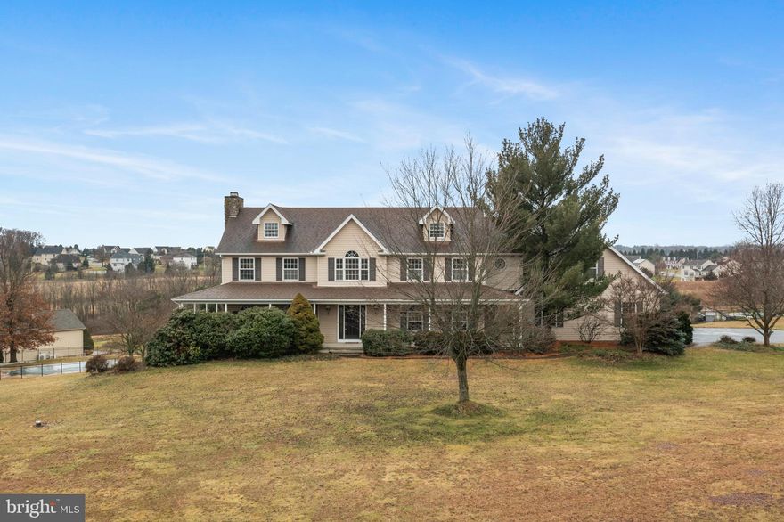 Quailty-built by Monogram Custom Homes & perfectly situated on almost 2 acres of scenic beauty, this magnificent property offers an idyllic retreat. Boasting 5-6 bedrooms & 3.5 baths, it's a sanctuary of space and comfort spanning 3,428 sqft above-grade + more finished space in the substantial walk-out lower level. Step inside to discover a harmonious blend of modern luxury & rustic charm. Upon entry you'll notice the beautiful hardwood flooring. To the right is the formal dining & to the left a large light & bright Great Rm that invites relaxation & warmth w/ a wood-burning fireplace. Past the breakfast area & window seating is the gourmet kitchen that beckons culinary adventures, w/ granite counters & plenty of cabinet space. Check out the appliance garage for clutter free countertops. You'll also find a half bath & well appointed laundry room just past the kitchen. Upstairs you'll find 5 large bedrooms & a main bathroom including the Primary en-suite with walk-in closet & spa-like bathroom w/ luxurious jetted soaking tub & heated floor! Downstairs the finished basement is a blank canvas w/ many options, the choice is yours. With its lush surroundings, the outdoor space is perfect for al fresco dining or serene strolls around the property. Amazing sunset views! Don't miss the chance to make this enchanting estate your own! Contact your favorite agent for a showing today.*BUY WITH CONFIDENCE—PRE-LISTING HOME INSPECTION AVAILABLE * 3D MATTERPORT W/ FLOOR PLAN AVAILABLE, TOO*