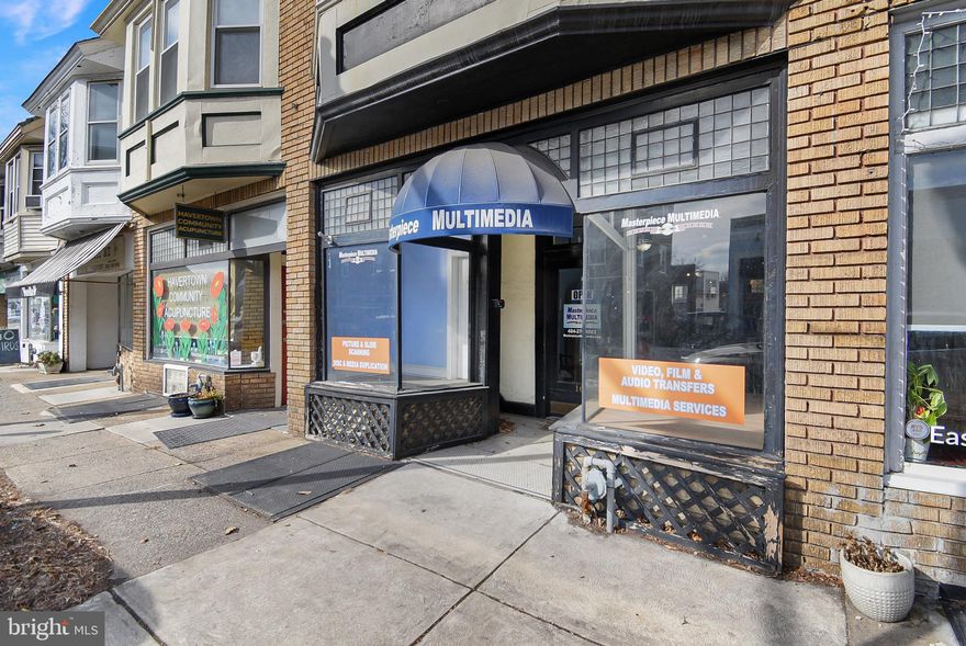 Excellent opportunity to bring your business to Havertown! Located steps from the intersection of Eagle and Darby Roads in the heart of Haverford Township is this 900+ sq ft storefront in the generous C3 General Commercial zoning district, which allows a variety of retail stores, restaurants and personal service shops to name a few (contact agent or township for full list of approved businesses). Two large display windows out front, then extremely open floor plan on main floor with rear door to alleyway. Tenant will also have full access to the 900+ sq ft unfinished basement, with it's additional storage space, powder room and exterior access through egress doors. Excellent car and foot traffic, within walking distance of everything that makes Havertown, Havertown! Available May 1st with a minimum one year lease, tenant is responsible for gas/electric and sewer. $49.99 application fee per applicant over 18 years old for credit/criminal/eviction check, and first/last/security due at lease signing. Showings are by appointment only Monday through Friday from 10am to 4pm with a minimum of 24 hours notice.