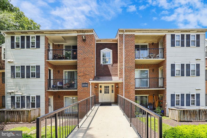 Welcome to Flower Hill! This two bedroom, two bathroom end-unit condo opens to a bright living/dining room flooded with light from the sliding glass doors onto a quiet, tree lined patio. Luxury flooring carries into the kitchen with upgraded appliances, ample cabinets, and a passthrough. Each bedroom has an ensuite bath for convenience, plus new in-unit washer and dryer. Two parking spaces are included. Rosewood Condominiums features incredible amenities including a pool, fitness center, party room, and walking paths. With Flower Hill Shopping Center just across Woodfield Road, convenience is at your doorstep.