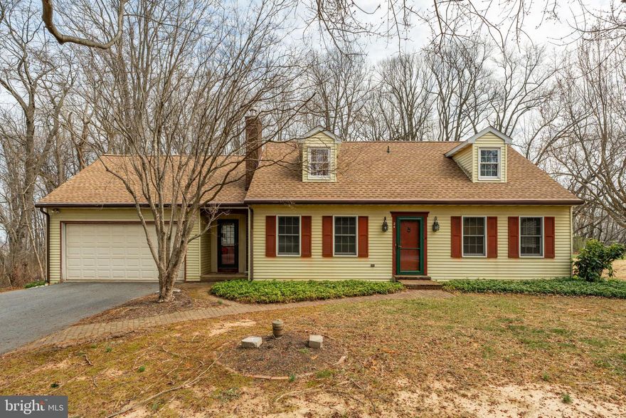 Unique country 1.5 story cape cod all on 1 Acre Lot (2 separate lots with separate tax cards selling as one) in Eagle Wing Estate. Partially wooded. Convenient location just off Rt 272 (Smithville).  Spacious cape cod with 2- 1st floor bedrooms, bath and laundry. New deck.  Addition with 1st floor family.  Solid built. Spacious floorplan. 2nd floor tub/shower does not work.**** Offer deadline has been set for Friday, April 4th at 4PM.****