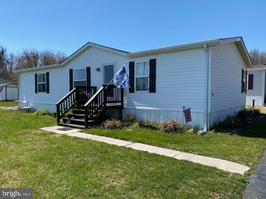 Beautifully Updated Double Wide Manufactured Home Built in 1993 and Completely updated in 2022. Three Generously Sized Bedrooms and 2 Lovely full baths.  Open Layout welcomes you into Living Room with vaulted ceiling and neutral laminate flooring. Separate Dining Area with plenty of table space.  Expansive Kitchen with Beautiful White Cabinets and Loads of Counter Space.  Primary Bedroom Features en-suite bath with walk in shower.  Lovely Well Maintained  Private Community nestled beside an Estuary Wildlife Preserve and around the corner from views of the Bush River.  Unit Roof approximately 5 years old.   New Amish Built Shed installed Summer of 2022 with 6 Year Warranty.  All appliances included.  Don't delay schedule your viewing today.