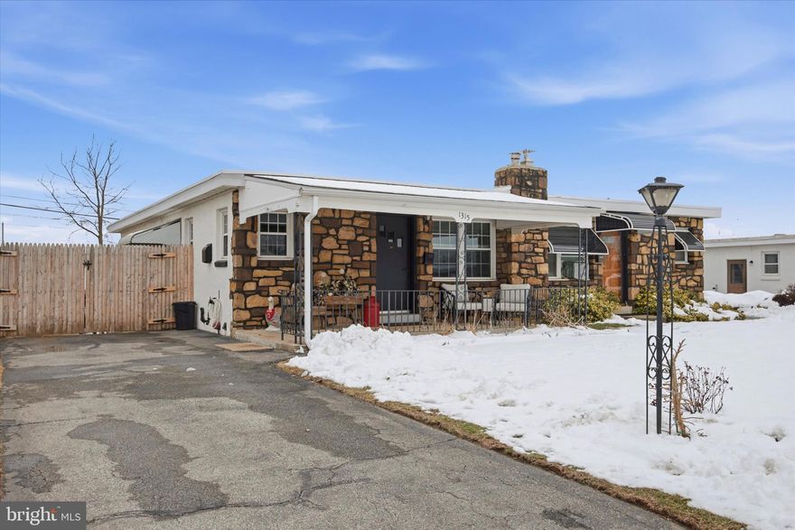 Welcome home to this beautifully maintained 3-bedroom, 1-bath ranch twin nestled in the heart of Conshohocken! From the moment you arrive, the inviting covered front porch with a new roof sets the tone — the perfect spot to enjoy your morning coffee or unwind at the end of the day. Inside, you’ll find refinished wood floors flowing throughout the living room and bedrooms. The newly updated ceramic tile bathroom features a skylight that fills the space with natural light, along with stylish new fixtures. Major upgrades provide peace of mind, including new heating and central air systems with separate thermostats and updated electric. The spacious kitchen offers maple cabinetry, windows overlooking the sink area, room for a dining table, and convenient access to both the basement and outdoor spaces — ideal for everyday living and entertaining. The lower level features a huge basement with high ceilings and tile flooring, offering incredible flexibility. Whether you envision a playroom, home gym, media space, or additional living area, the possibilities are endless. A large utility and laundry area with ample storage completes the lower level. Step outside to enjoy a generously sized front yard, driveway parking for two or more vehicles and a new double-door fence leading to the expansive, level rear yard. Fully fenced and complete with a firepit, it’s perfect for gatherings, pets, or simply relaxing. All of this in an unbeatable location within the highly regarded Colonial School District — just minutes to restaurants, shopping, the train, and major routes. As an added bonus, enjoy a spectacular view of Conshohocken’s Fourth of July fireworks right from your own property. This home offers comfort, thoughtful updates, outdoor space, and convenience — a true Conshohocken gem ready for its next chapter.