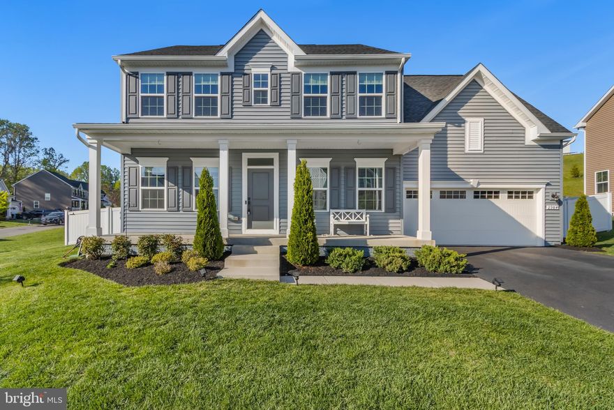 Welcome to your family dream home, nestled in one of Chesapeake Beach's newest communities.    Heritage Woods offers immediate access to Rt 260,  where you'll  have an easy commute to DC, Annapolis, Baltimore, the beltway and all areas in between.  This beautiful 4 bedrm  3.5 bath colonial is situated on a premium lot with a fully fenced back yard and creates the perfect setting for playtime, pets and outdoor entertaining.  Step inside to  an open floor plan  featuring a modern kitchen with double oven, SS appliances  and plenty of space for family and friends.   Upstairs, the master suite is a true retreat  offering "His and Her"  spacious, walk-in closets and full bath .  Custom finished basement is an entertainer's paradise, showcasing a "live-edge" bar and wood paneling sourced from a local historic barn - rich in character and charm.   Basement has an unfinished area for additional storage of all your seasonal keepsakes and a full finished bath, an important feature when overnight guests appear.  Step outside to the back yard that's been thoughtfully designed for relaxation and fun, complete with a newly built Amish shed and paver patio with built in sitting wall - ideal place for making memories around a fire pit or simply unwinding under the stars.    This is a lifestyle and a house you will "love to call home".