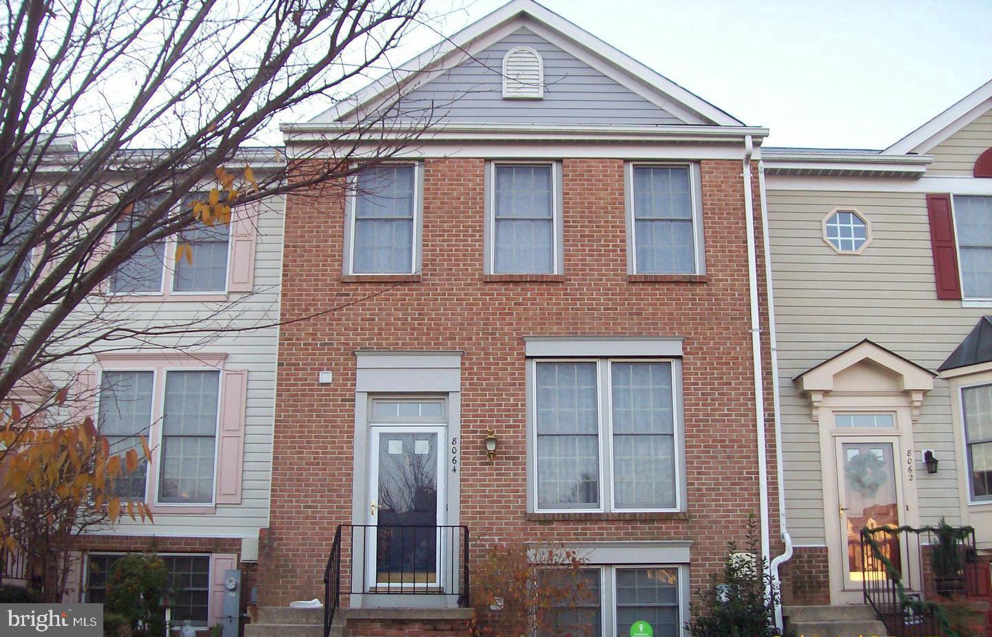 Tenant currently occupies. Appointment and confirmation Only. Requires credit score 700 above and proof of income 3 times of rental payment for affordability. Very Bright, cozy townhouse in Brightfield Farms in Ellicott City w/ hardwood floors on main level and newer wall-to-wall carpet on upper level. Stainless steel appliances in Kitchen. Spacious Master Suite w/ separate vanity area, walk-in closet & private bathroom. Rec. room in walkout basement features berber carpet & plenty of storage. Minutes from routes 100 & 95 & 103, Route 1. Close to shops/restaurants. NO PET POLICY AND NO SMOKING!