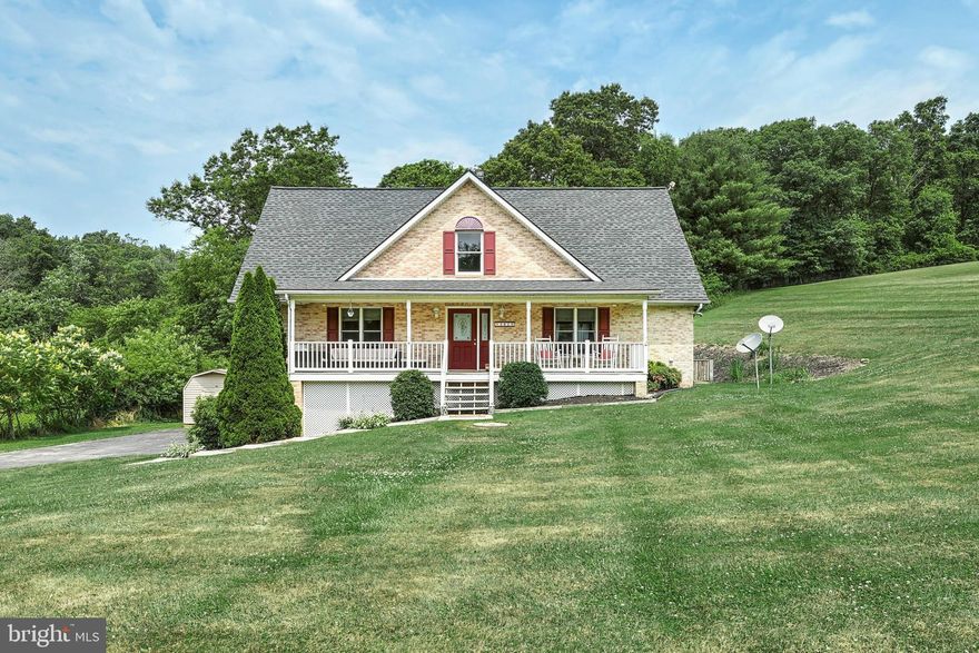 If you are looking for Privacy, look no further. This Lovely Brick home is located in the South Eastern School District. Situated on a little under 1 Acre Lot. Enter into a Two Story Foyer. Primary Suite conveniently located on First Floor with Laminate Floors, Bath with Jacuzzi Tub and Stand-up Shower. Large Living Room with Two-story Vaulted Ceiling, Laminate Floors, and Pellet Stove. Separate Dining Area with Tile Floors & Large Windows that lead you into a Recently Updated Kitchen. Stainless Steel Appliances, Custom Made Cabinets and Granite Countertops. Laundry Room located off of the Kitchen.  Half Bath also on Main Level. Upper Level features 3 Bedrooms and Full Bathroom. Finished Walk-Out Basement. 2 Car Garage with Side Entry. Exterior features a shady front porch perfect for that morning coffee, rear deck and in-ground swimming pool perfect for entertaining! New pool Liner in 2022, new Well Pump in 2020, and New Roof in 2018. Schedule your showing today!