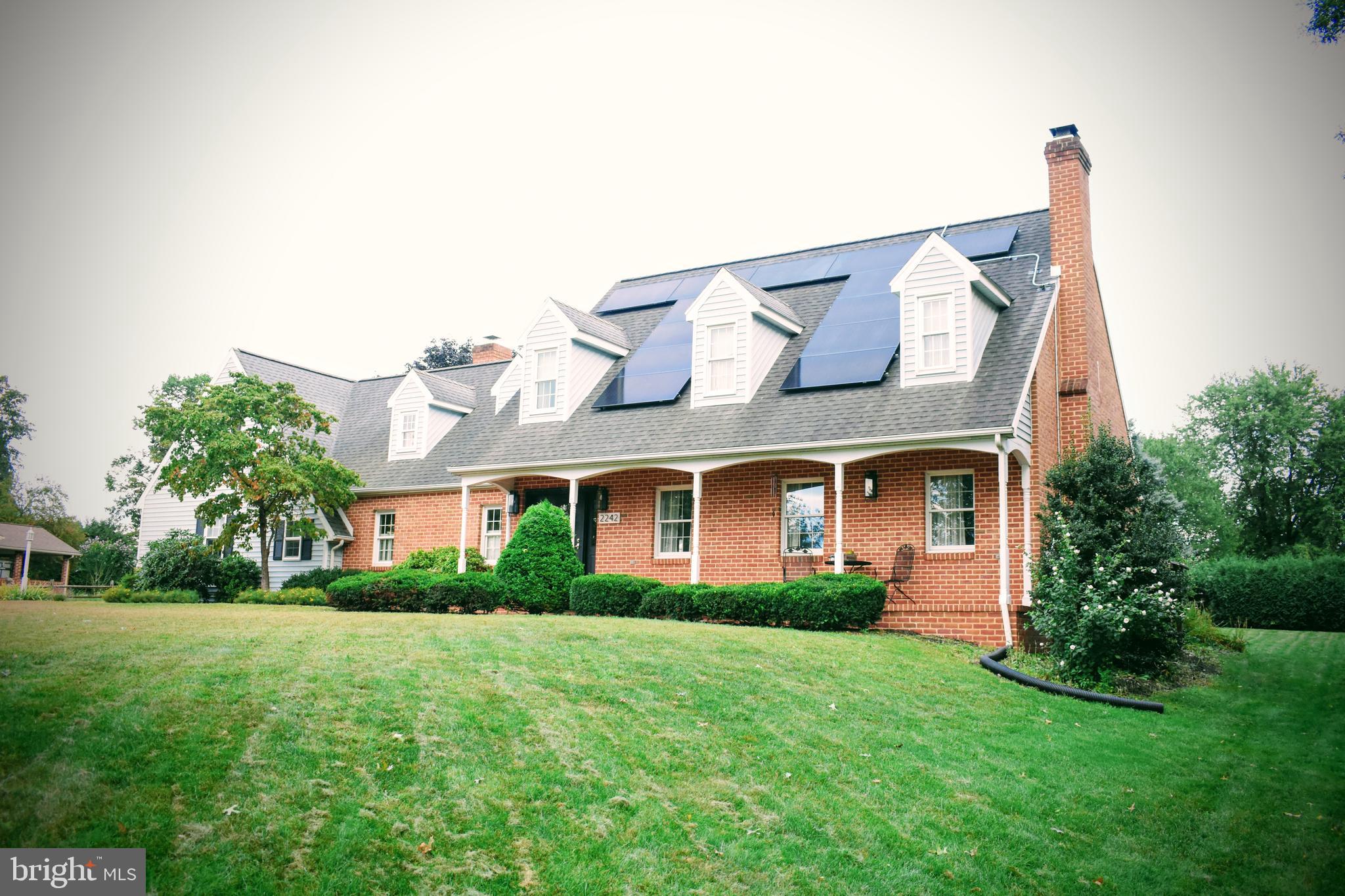 Prime Chambersburg Location! This beautifully maintained 5-bedroom, 2.5-bath home offers convenience and privacy in a quiet neighborhood. Just minutes from shopping, dining, schools, and I-81, you’ll enjoy easy access to everything you need. Inside, bright, open living spaces are perfect for family get togethers, home offices, or flexible living arrangements. A recently added 5th bedroom provides extra space for guests or a growing household. Modern updates include a new tankless water heater for energy efficiency and comfort. Two working fireplaces that create cozy nights during the winter! The spacious basement offers potential to create a recreation room, office, or gym. Outside, the large yard is ideal for entertaining, gardening, or play. With two private wells plus city water, utility costs are reduced. The home also features a solar energy system with an existing loan that will be assumed by the buyer, providing ongoing energy savings. Additional Highlights: 2.5 baths for convenience Large, light-filled rooms Move-in ready with thoughtful updates Recent appraisal valued the home above the asking price (report available upon request) This home combines space, privacy, and a great location—don’t miss the opportunity to make it yours!