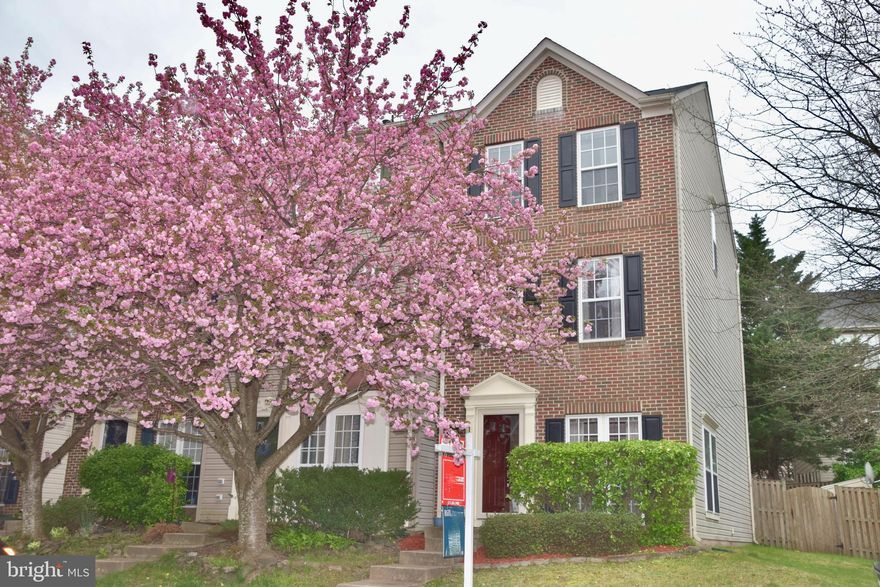 Stunning brick front, end unit townhome in highly sought after Braemar Community! Main level entrance features beautiful LVP flooring, living room, and eat in kitchen with Stainless Steel appliances (dishwasher 2023). The 2nd level features an additional family room space with gas fireplace. Massive 3rd level primary bedroom with additional sitting area, walk in closet, and primary bathroom. Do not miss this opportunity as it will not last long!