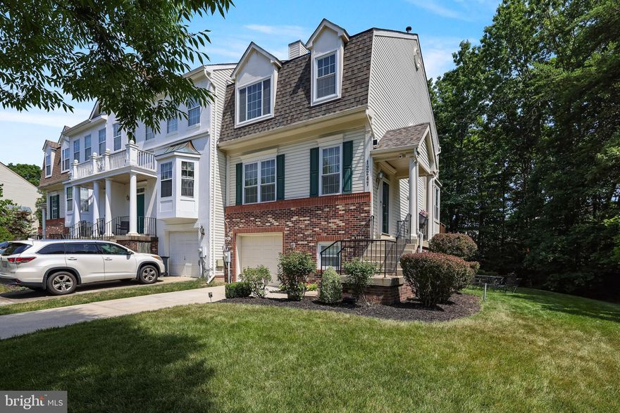 Welcome to this luxury end-unit, former model 3-level townhome, showcasing an array of fine appointments and meticulous maintenance. As you enter, you'll be captivated by the gleaming hardwood floors and recessed lighting that create a warm, inviting ambiance throughout the home.  The heart of the home is the gourmet kitchen, equipped with a new upgraded stainless steel refrigerator, granite countertops, a double stainless steel sink, and custom cabinetry. New Thompson Creek windows and solar panels enhance energy efficiency, ensuring comfort and sustainability year-round.  The open-concept living and dining areas provide an elegant space for entertaining, while the deck and patio offer serene outdoor retreats. The beautifully landscaped yard adds to the home's curb appeal and provides a perfect backdrop for outdoor gatherings. Upstairs, the spacious bedrooms feature ample closet space and natural light, with luxurious finishes in every detail. The master suite offers a private sanctuary with a spa-like en-suite bathroom.  This immaculately maintained townhome is a perfect blend of luxury and functionality, ready to welcome you home.